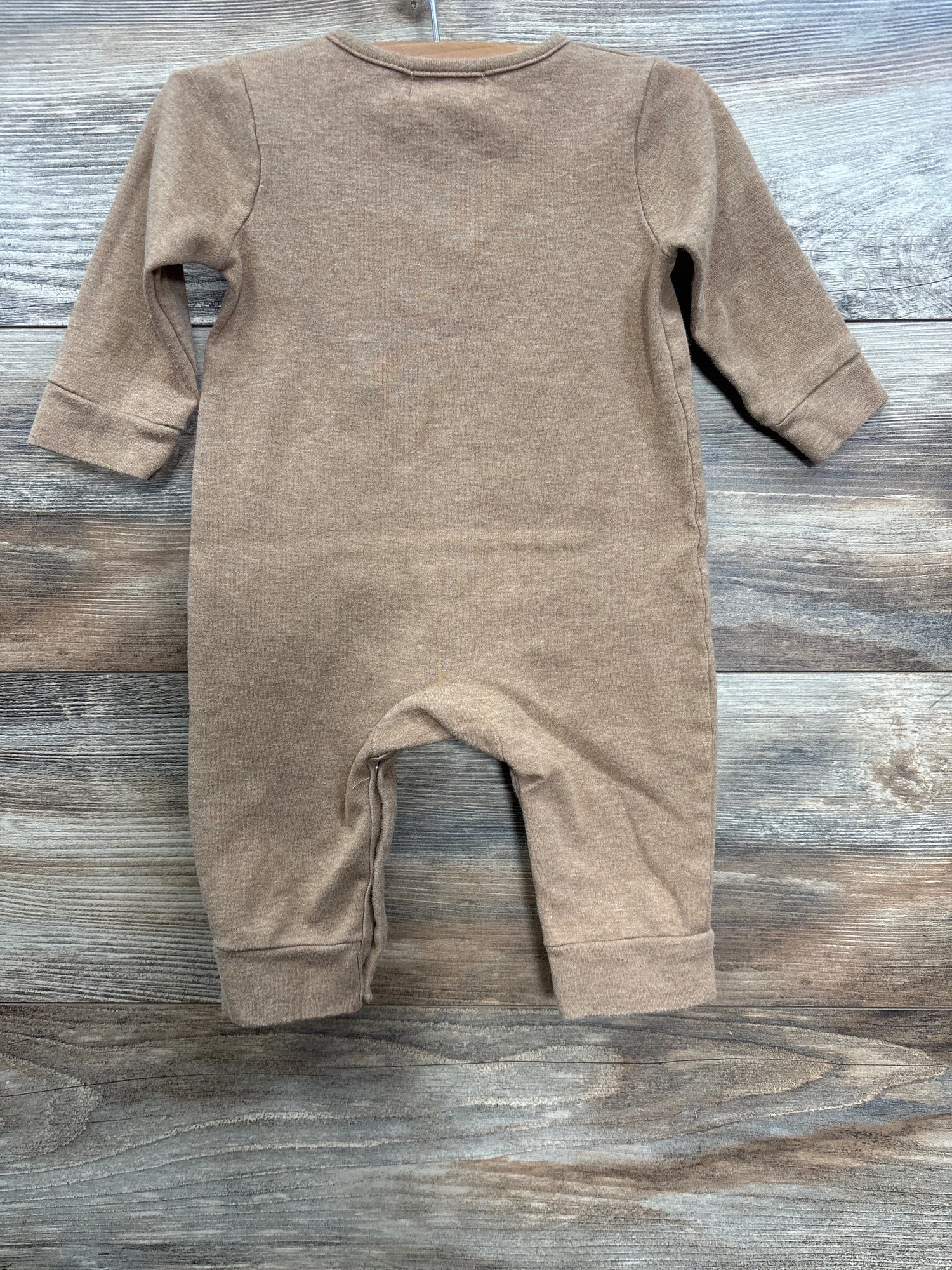 Rabbit Bear Henley Bear Coverall Brown sz 6-9m
