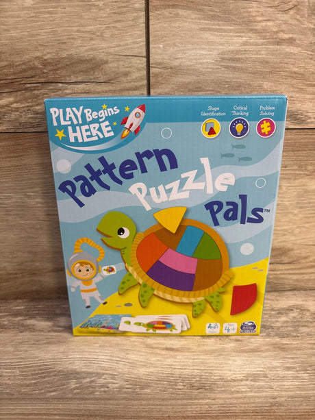 NEW Play Begins Here, Pattern Puzzle Pals Jigsaw - Me n Mommy To Be