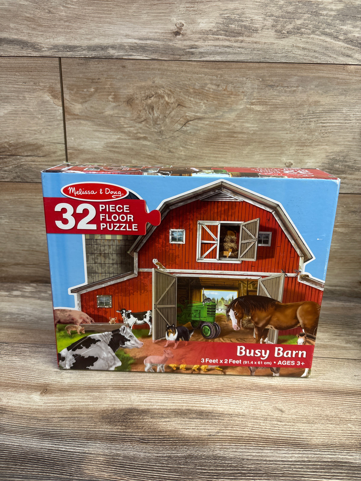 Melissa & Doug 32pc Busy Barn Jumbo Floor Puzzle