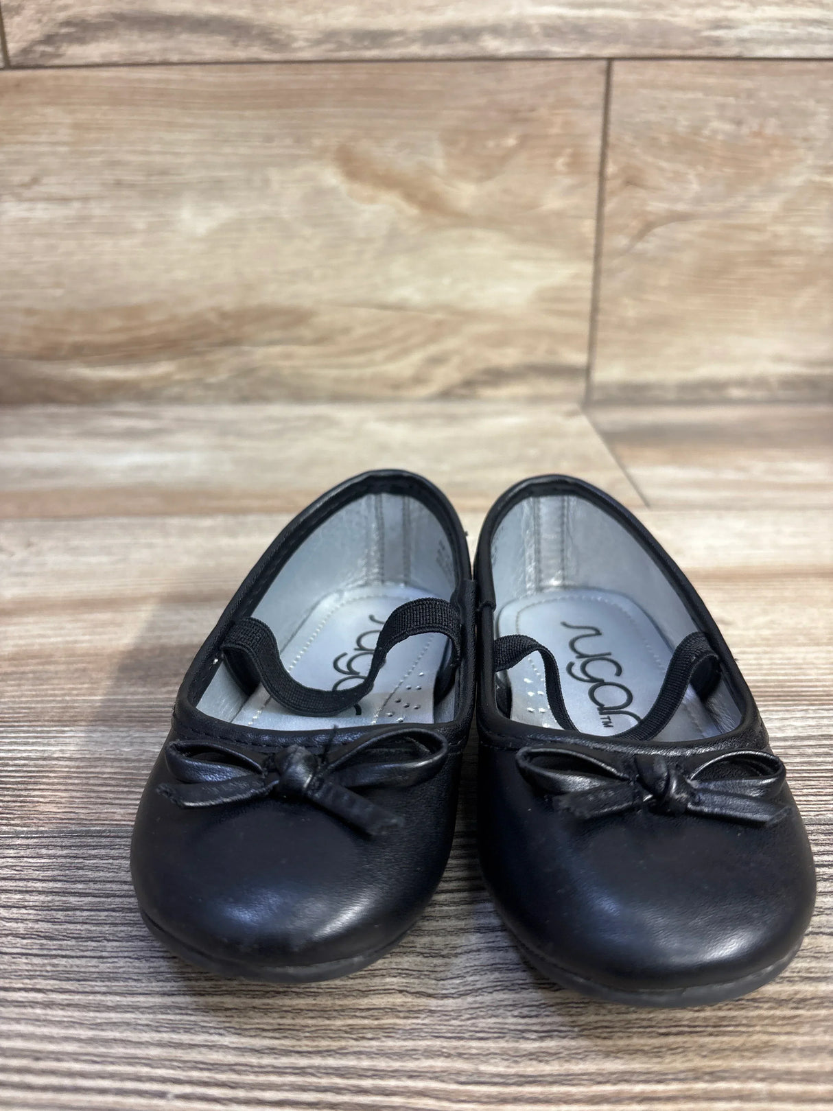 Sugar Lil Matilda Bow Flats Black sz 7c