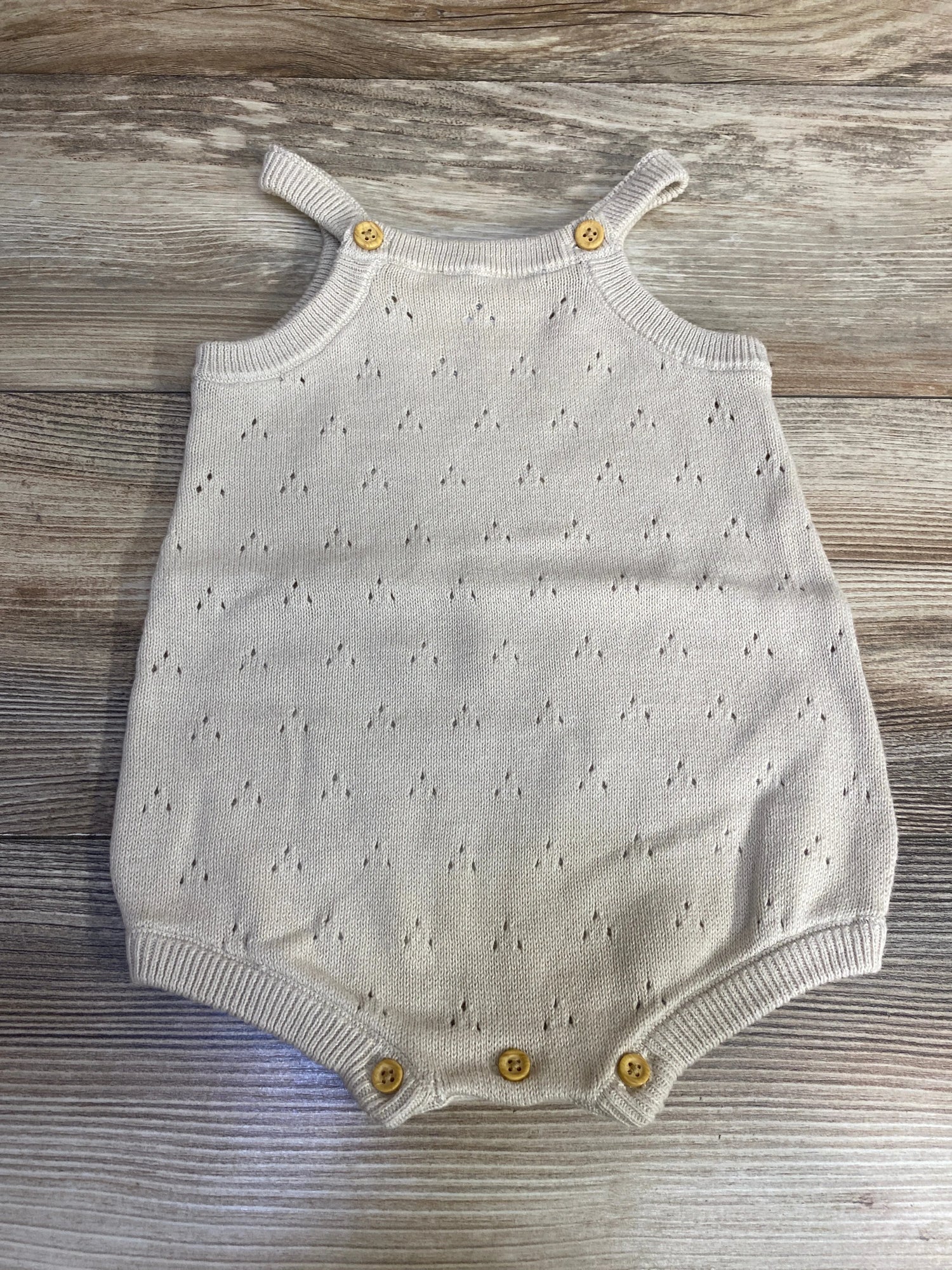 Little Planet Knitted Bubble Romper Tan sz 12m