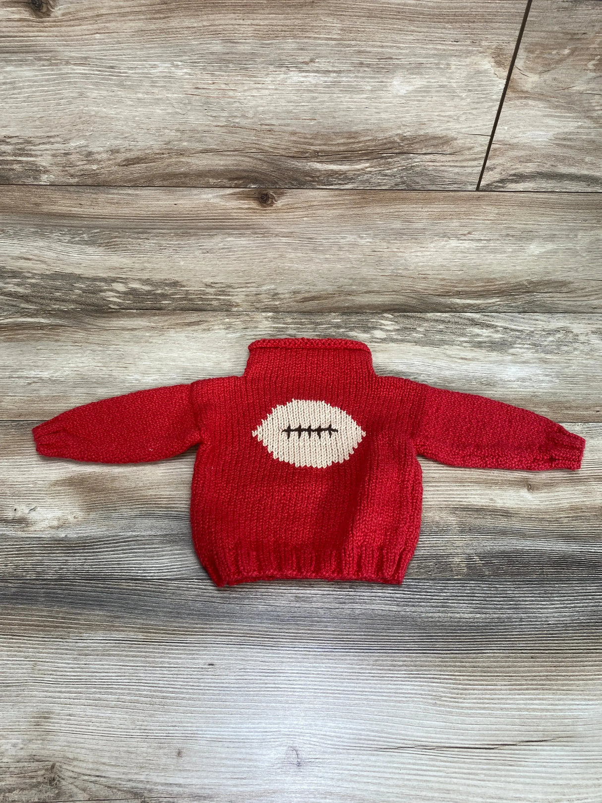 NEW Dottie Doolittle Football Sweater Red sz 12m - Me n Mommy To Be