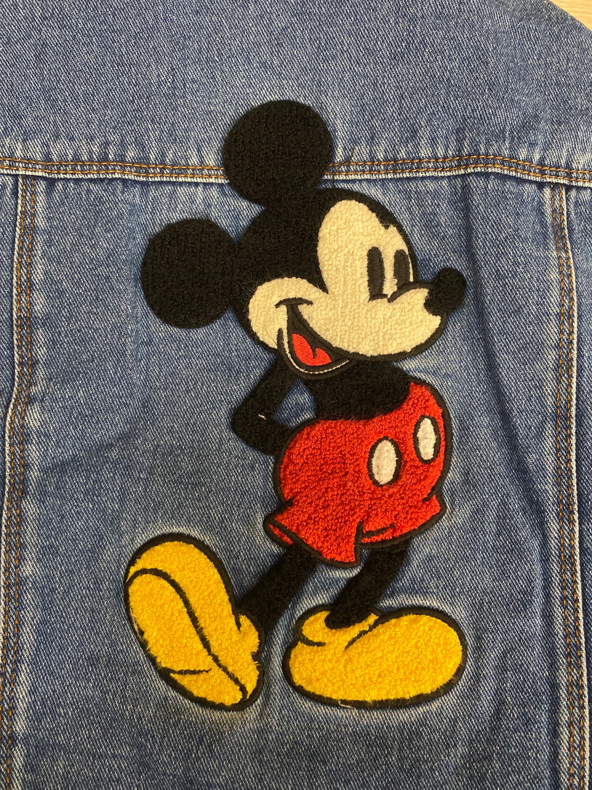 Zara x Disney Sherpa Lined Denim Jacket Blue sz 2-3Y