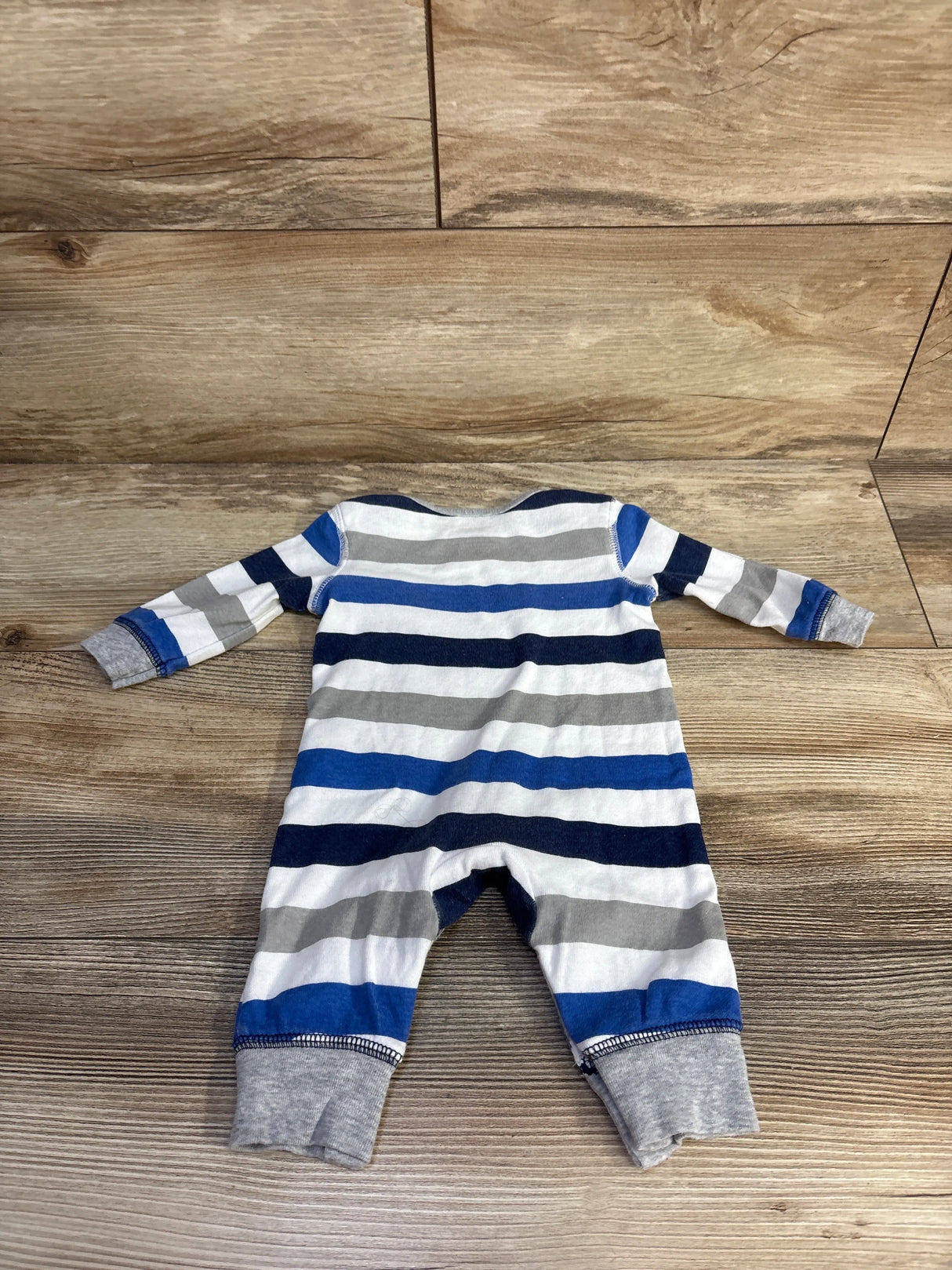 Simple Joys Striped Coverall White sz 0-3m