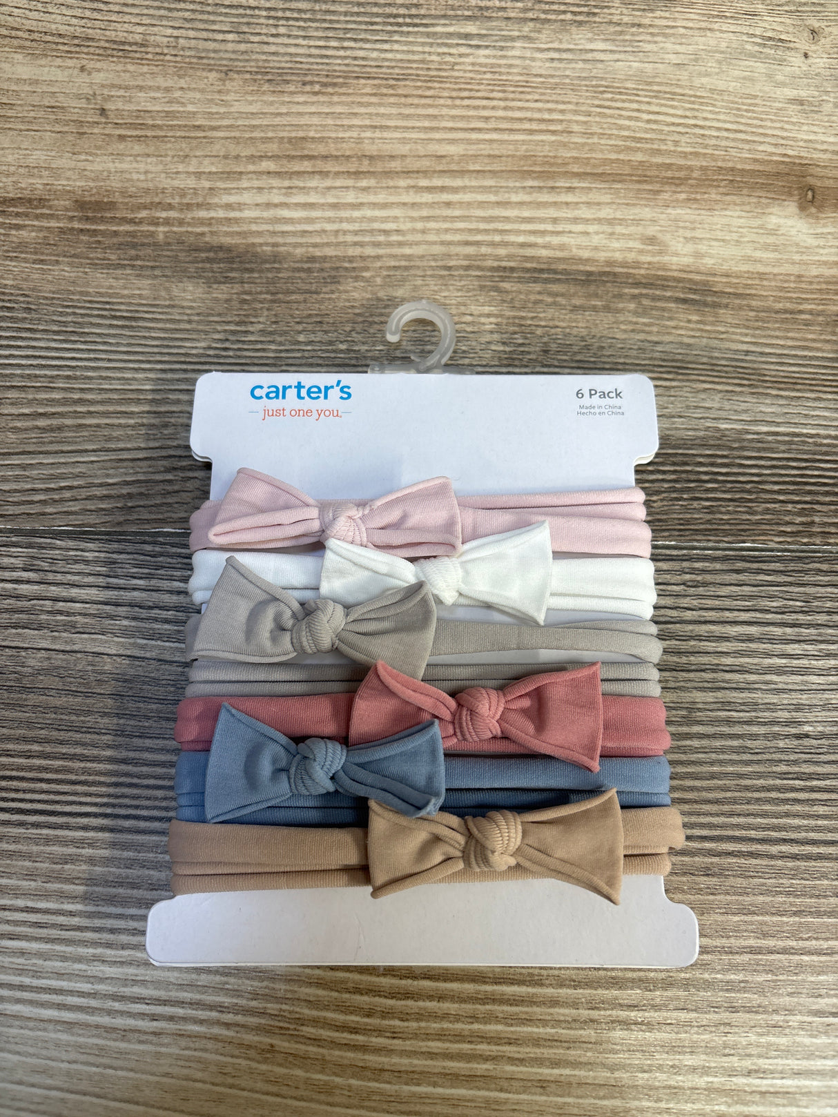 NEW Just One You Nylon Bow Headwraps 6pk sz 0-12m