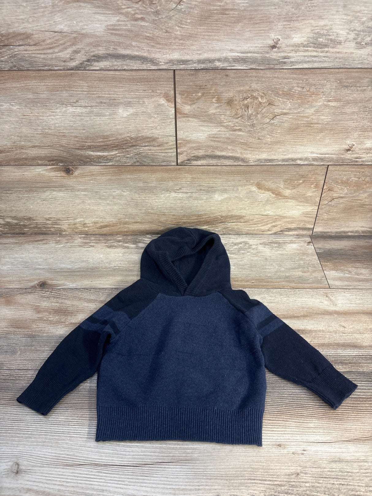 Cat & Jack Knit Hooded Sweater Navy sz 18m
