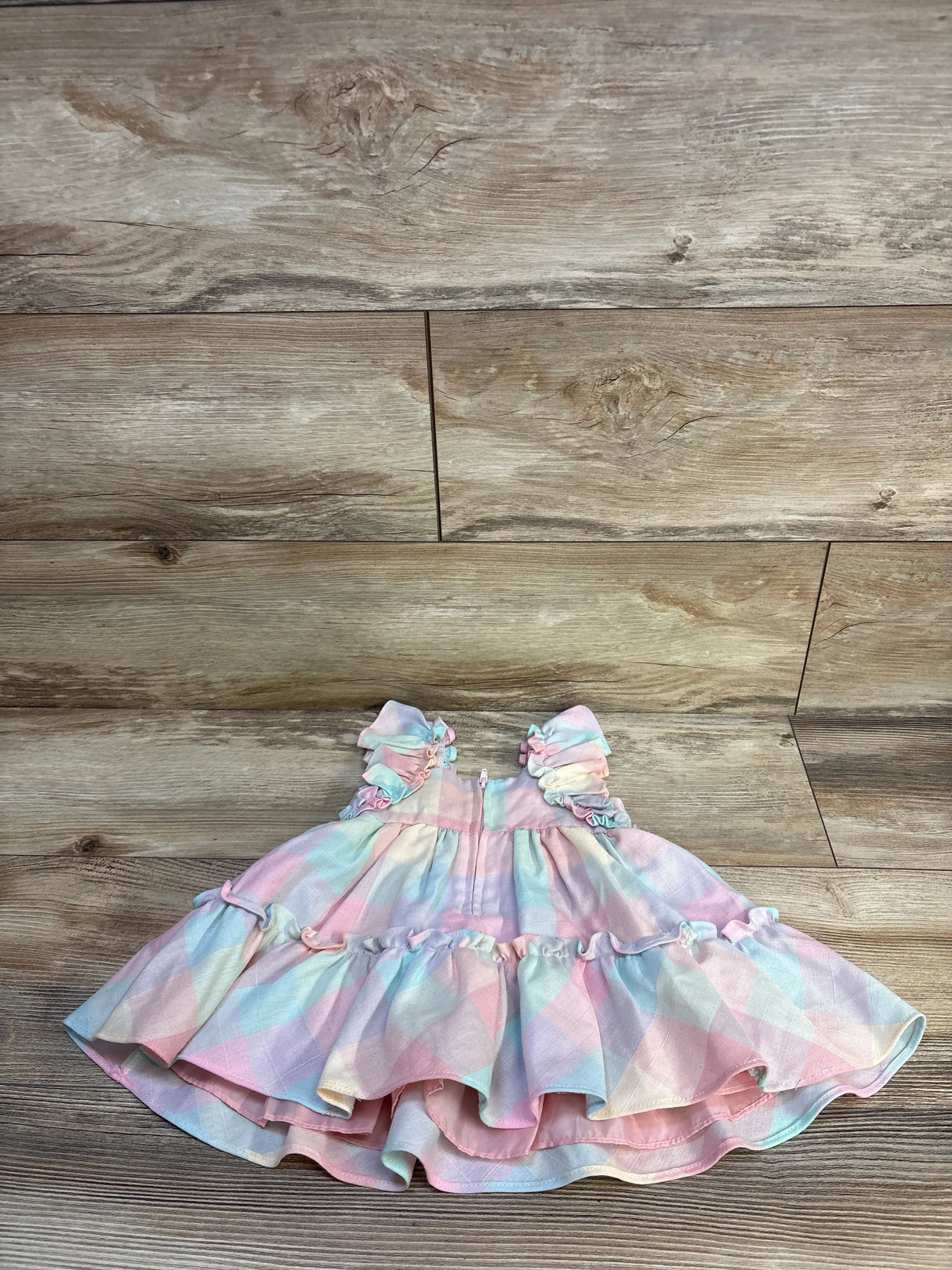 Bonnie Baby Pastel Easter Dress Pink sz 3-6m