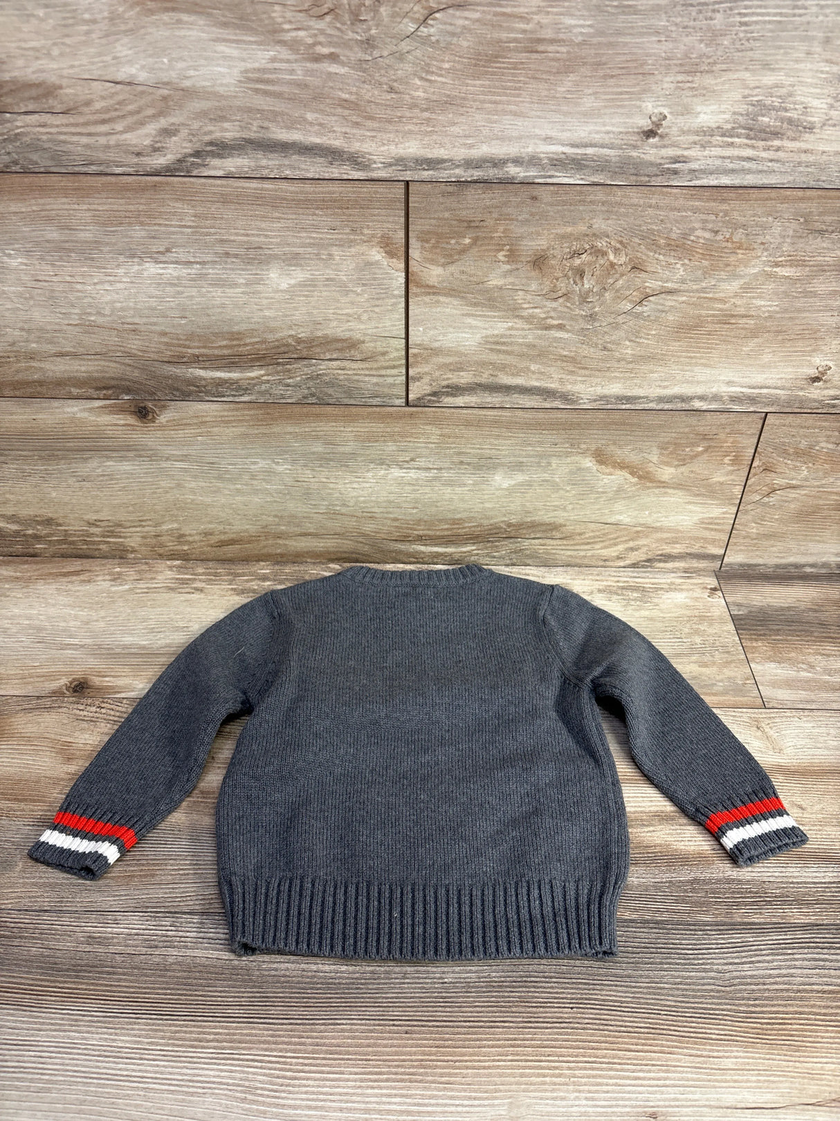NEW Cat & Jack Rocket Knitted Sweater Grey sz