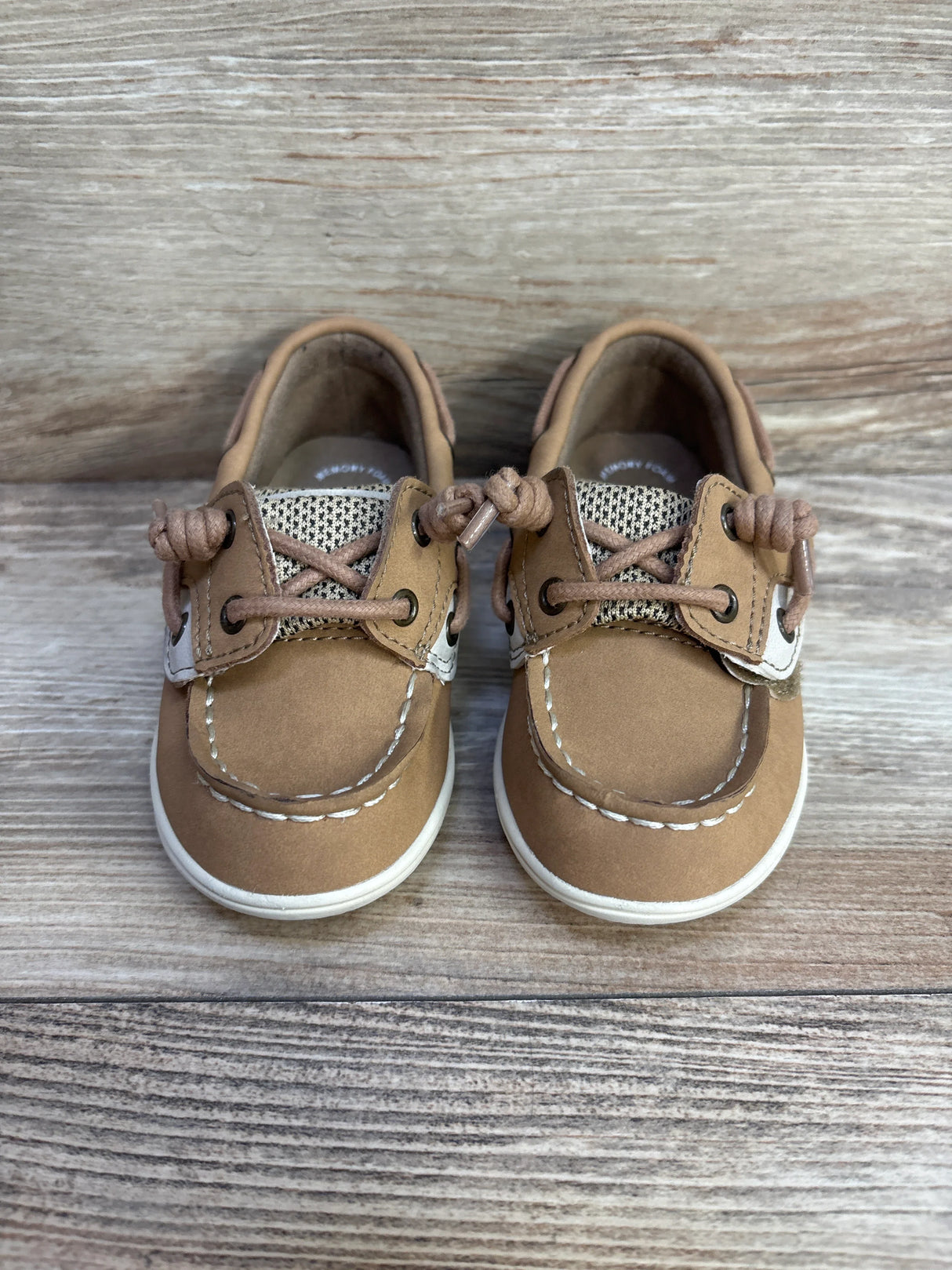Sperry Shoresider Junior Boat Shoes Tan sz 9c - Me n Mommy To Be