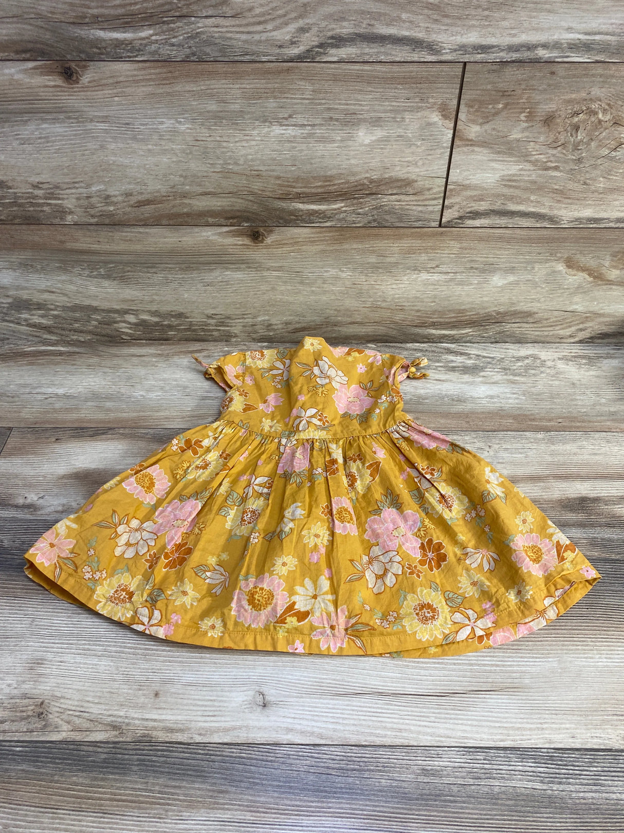 Oshkosh Floral Dress Yellow sz 2T - Me n Mommy To Be