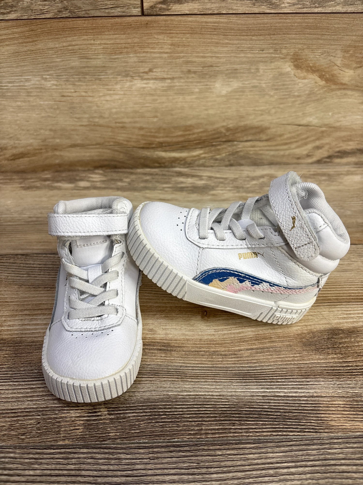 Puma Carina 2.0 High Top Sneakers White sz 6c