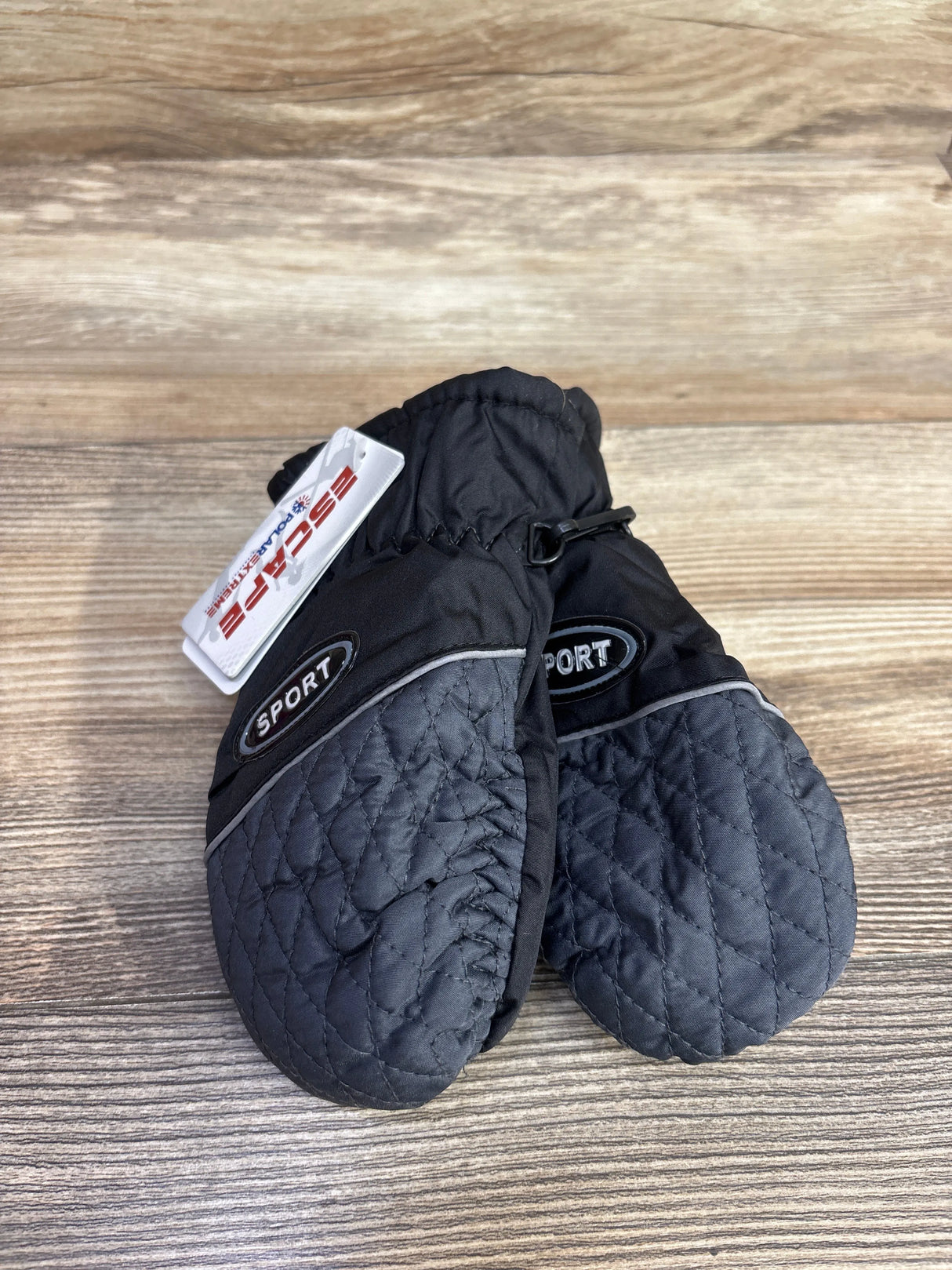 NEW Polar Extreme Escape Winter Mittens Quilted Grey OSFM