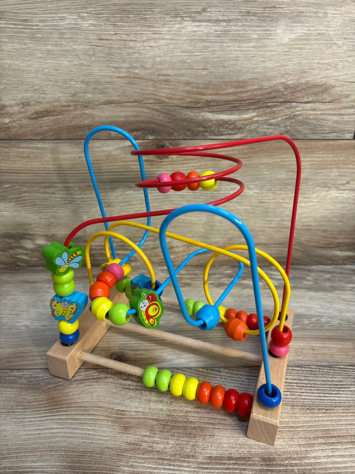 Joqutoys Wooden Colorful Bead Maze