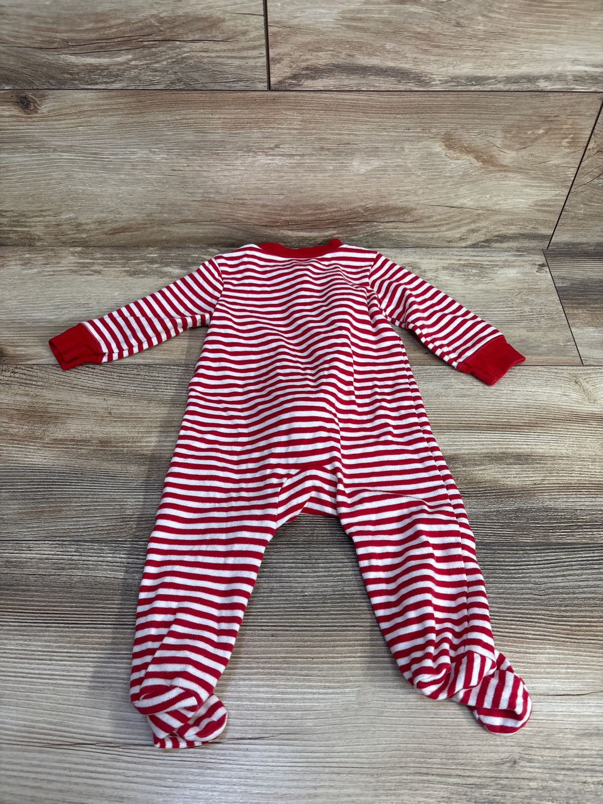 Carter's Striped Reindeer Sleeper Red/White sz 6m