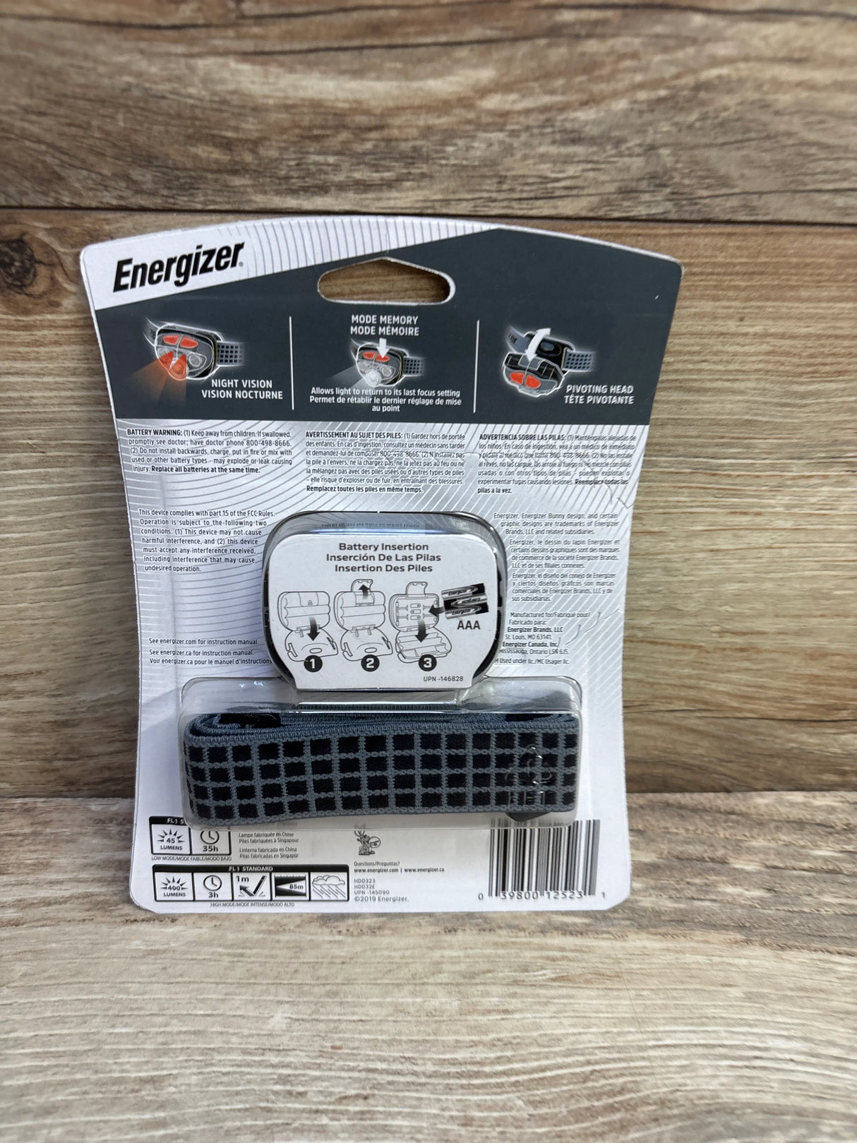 NEW Energizer Vision HD+ Focus Headlamp with Batteries