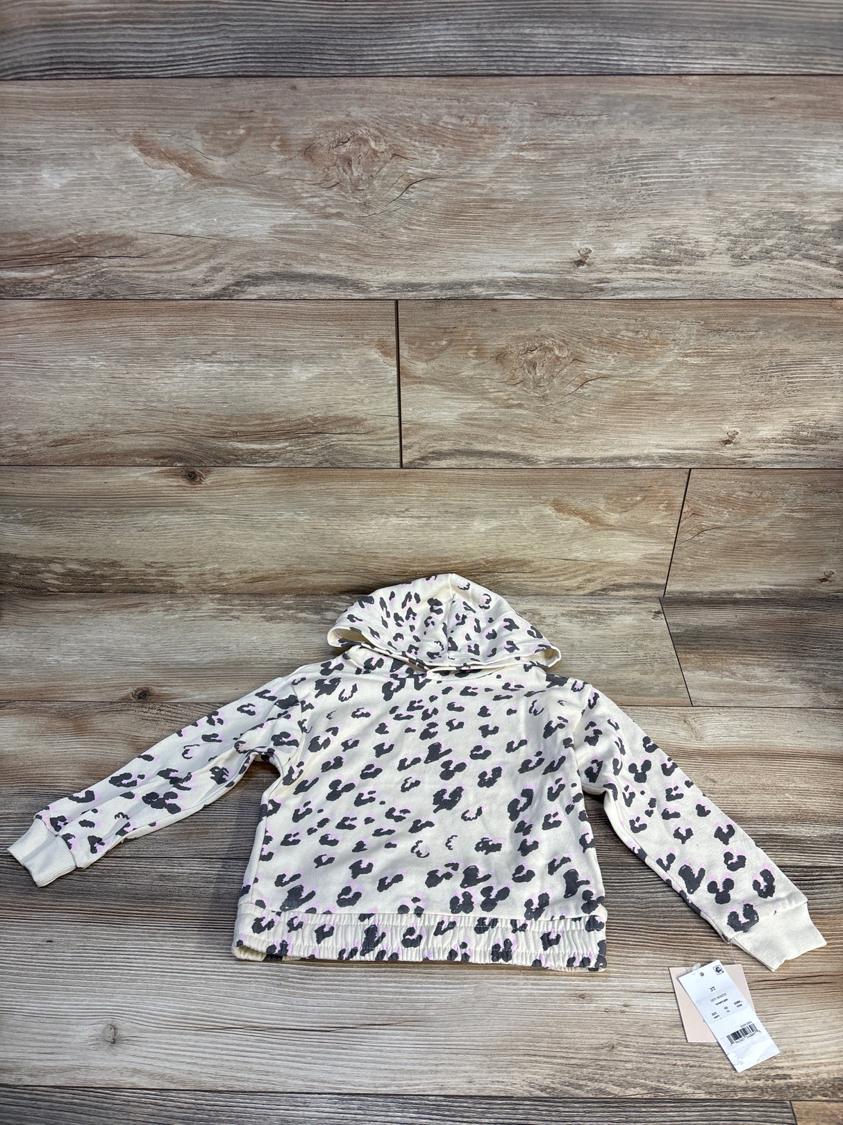 NEW Grayson Mini Leopard Print Pull Over Sweater Off-White sz 3T