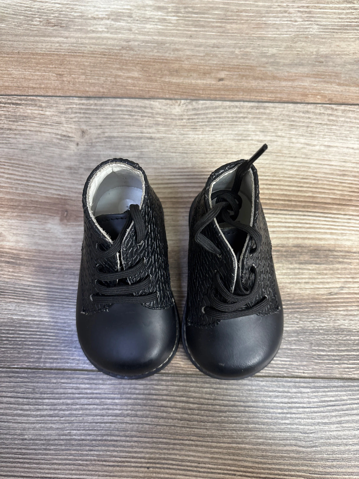 Josmo First Walker Woven Oxford Shoes Black sz 2c