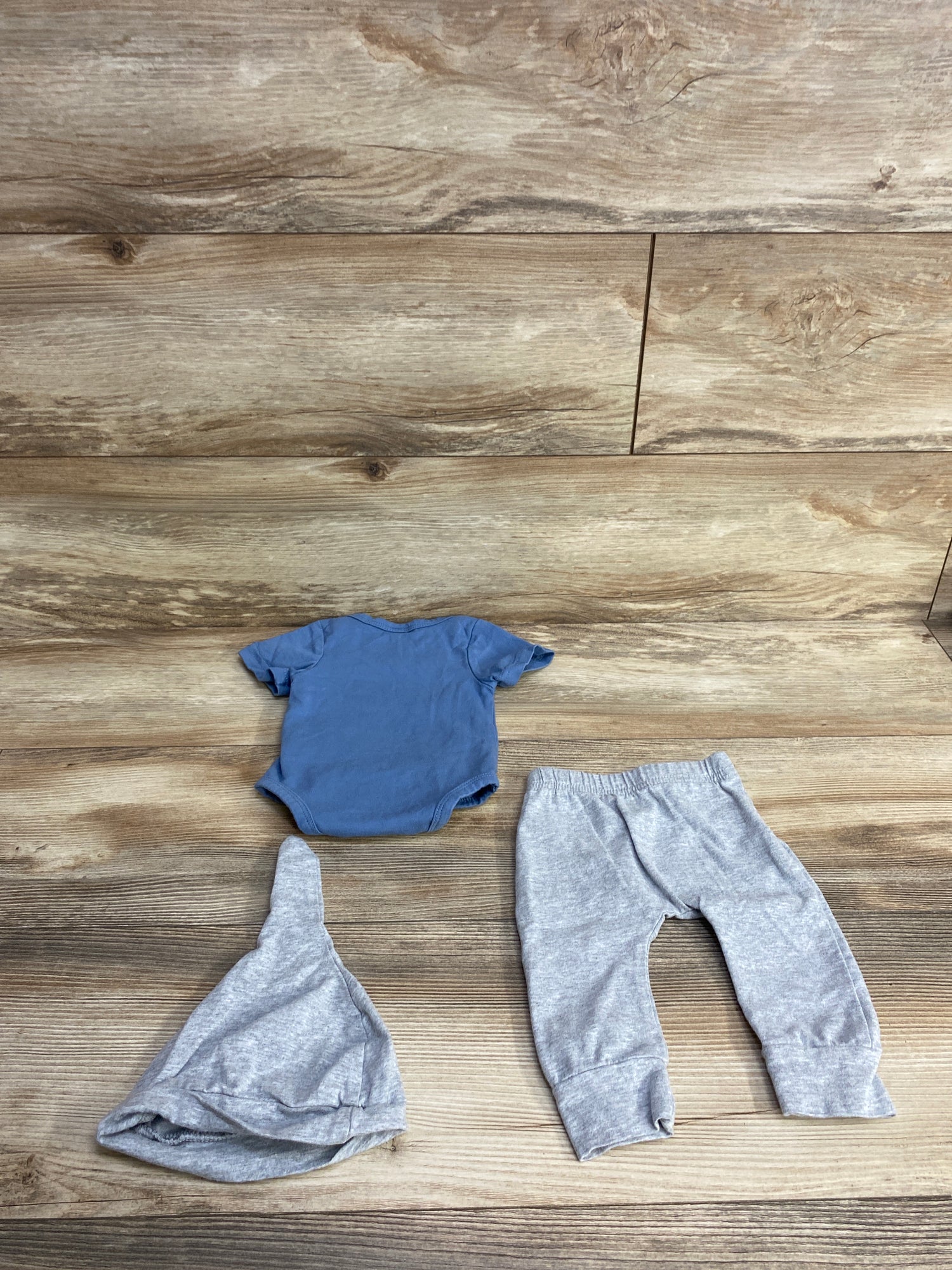 3pc Little Brother Bodysuit & Pants Set Blue sz Newborn