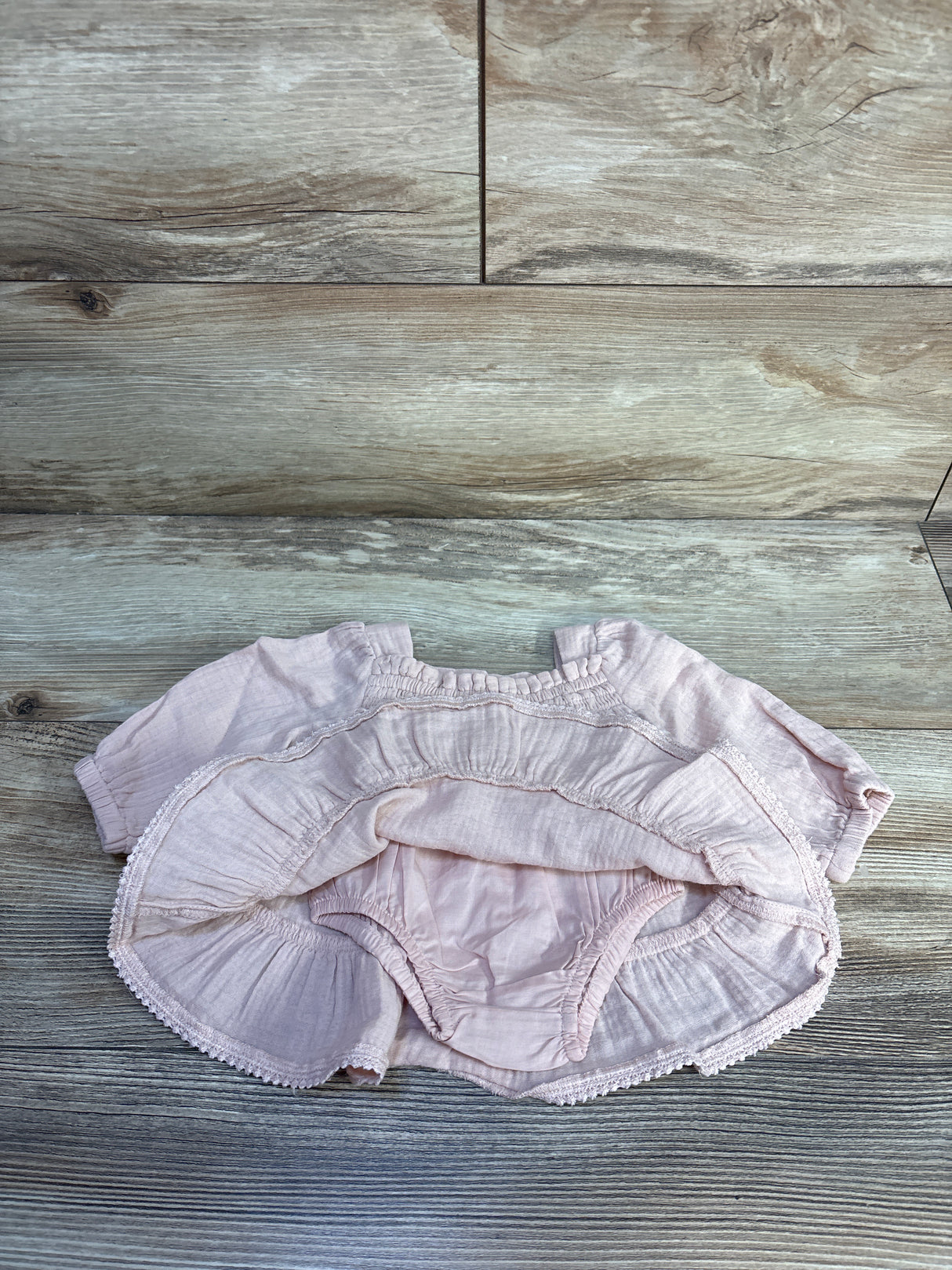 NWOT Cloud Island 2pc Gauze Dress & Bloomers Pink sz Newborn