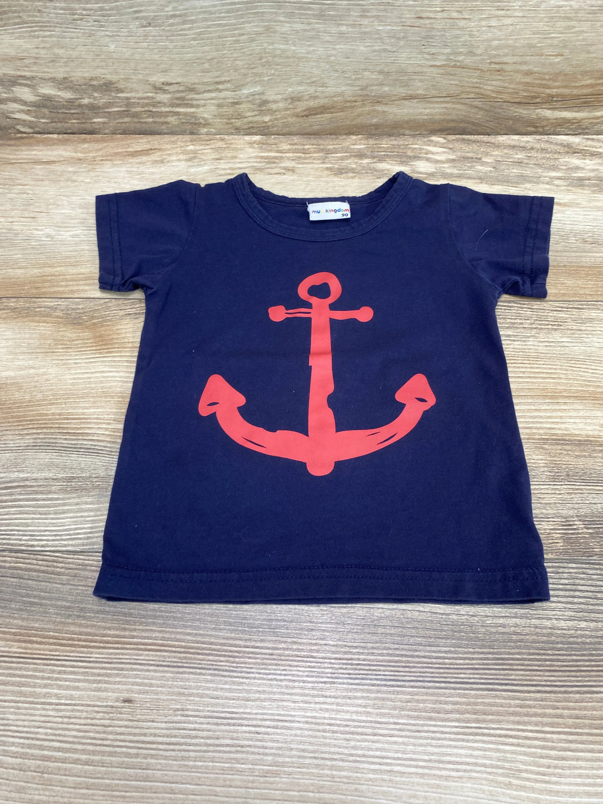 Mud Kingdom Anchor Shirt Navy sz 12m - Me n Mommy To Be