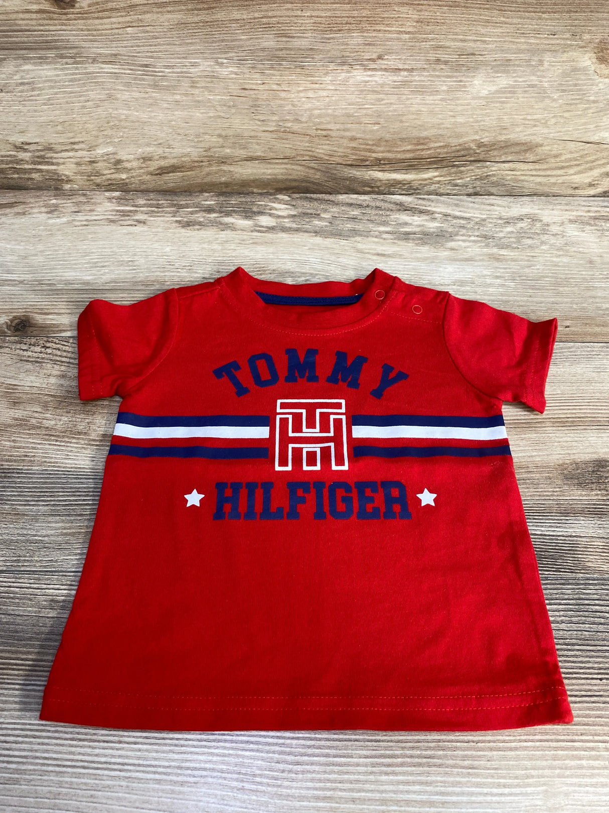 Tommy Hilfiger Logo Shirt Red sz 12m - Me n Mommy To Be
