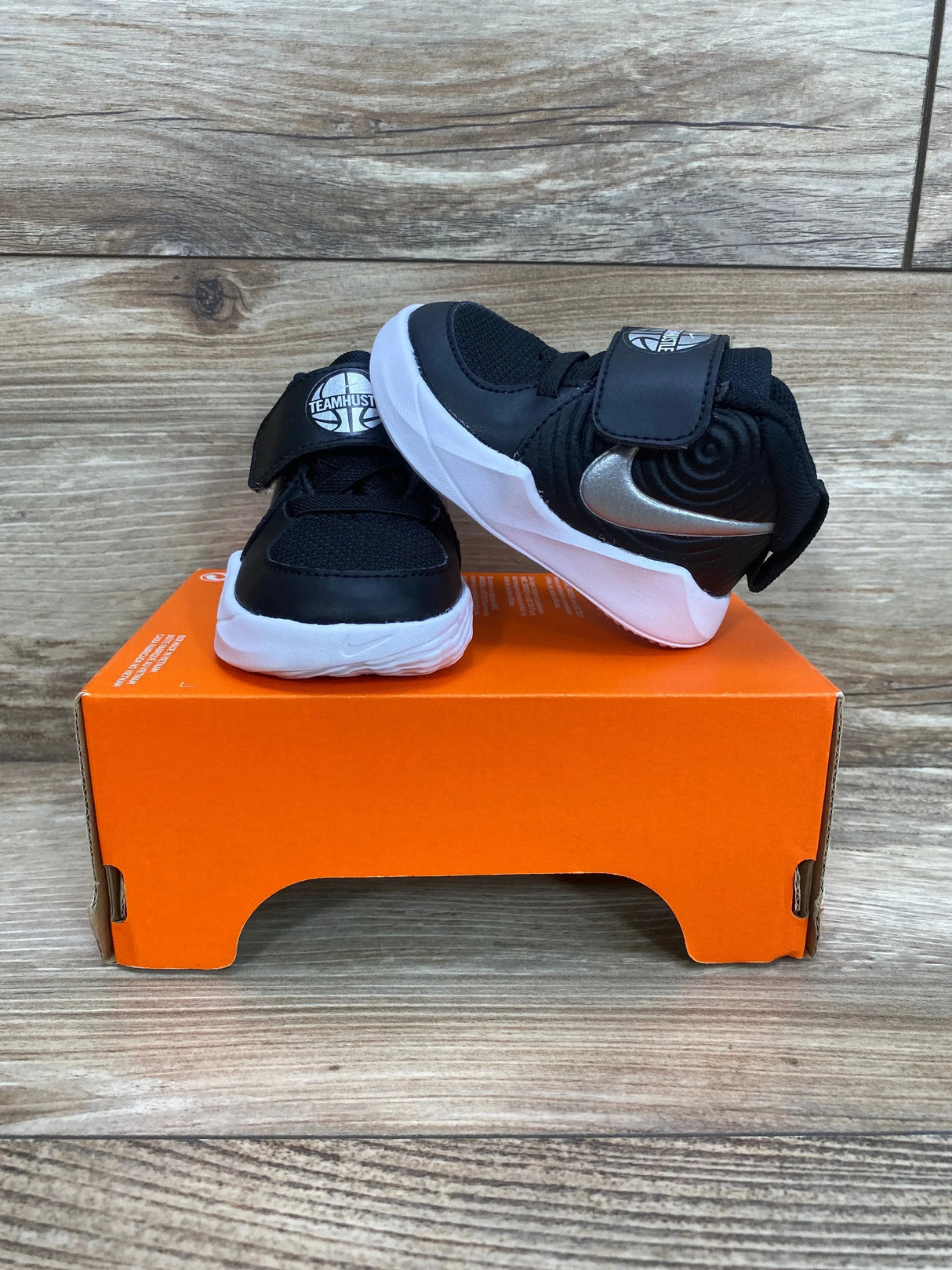 Nike Team Hustle D9 TD 'Black' Sneakers sz 3c - Me n Mommy To Be