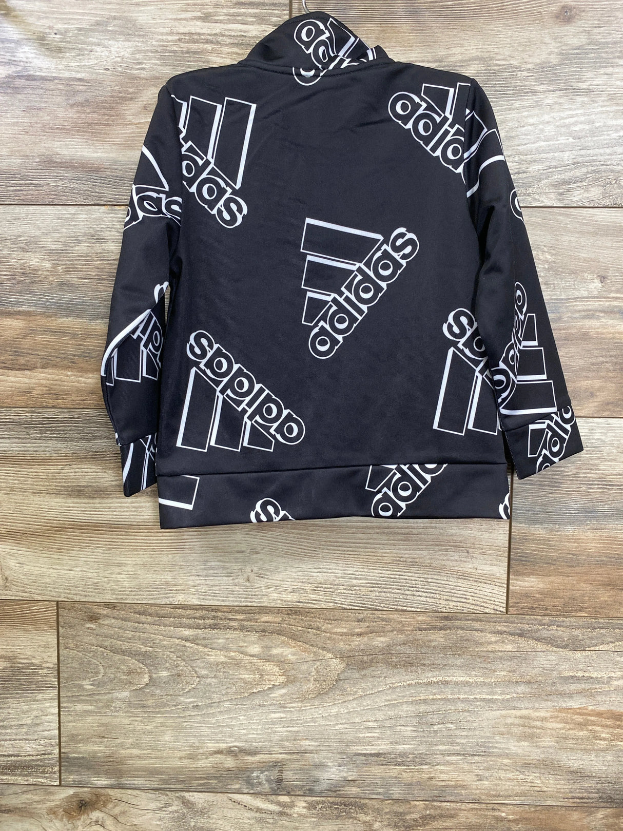 Adidas Active Full Zip Logo Jacket Black sz 2T