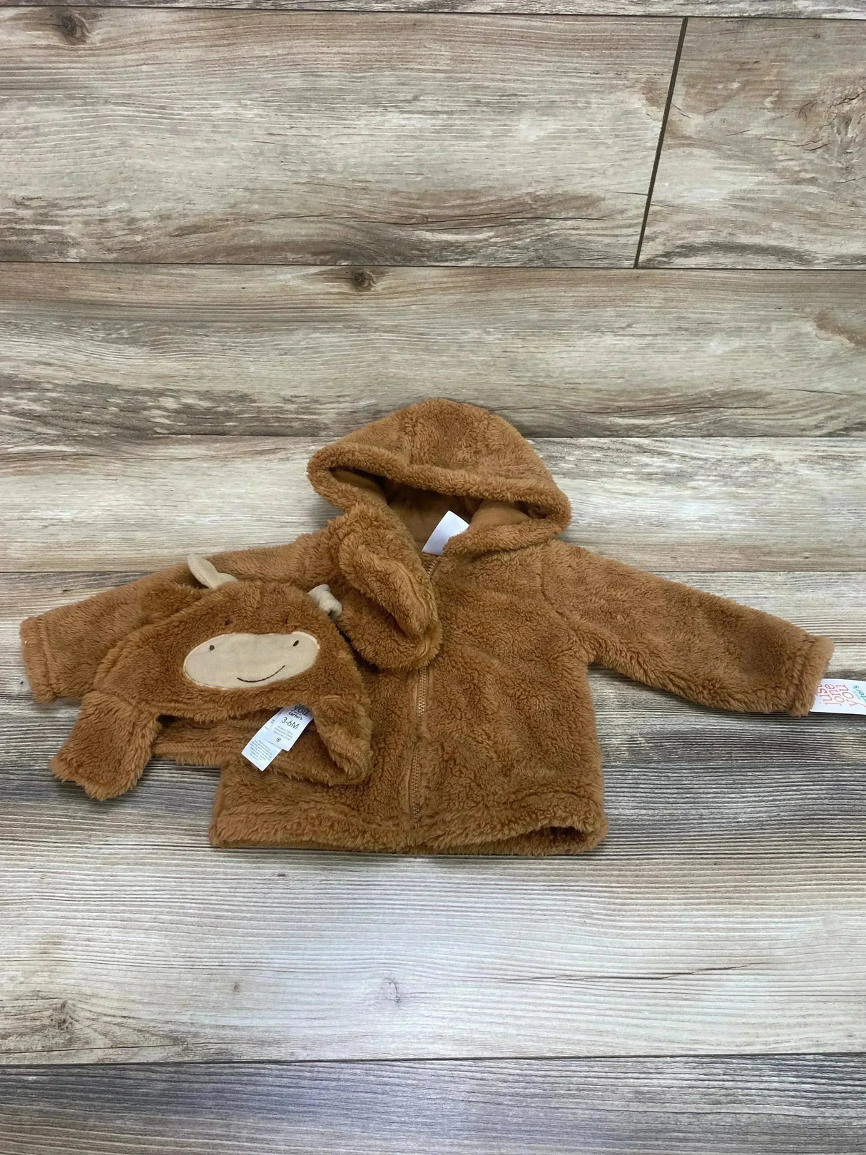 NEW Just One You 3pc Moose Full Zip Hoodie Set Brown sz 3-6m - Me n Mommy To Be