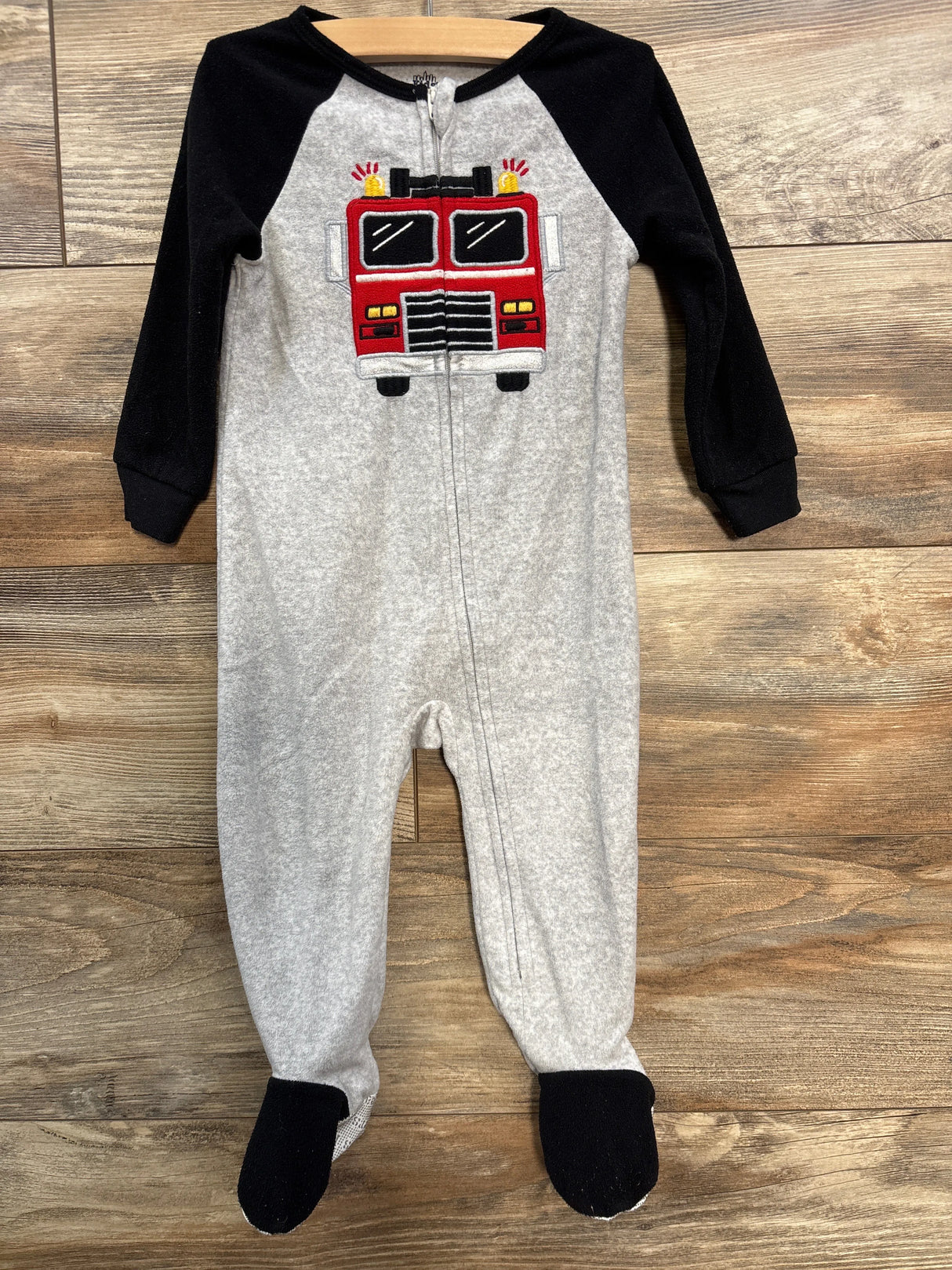 Kids Headquarters Firetruck Blanket Sleeper Grey sz 18m