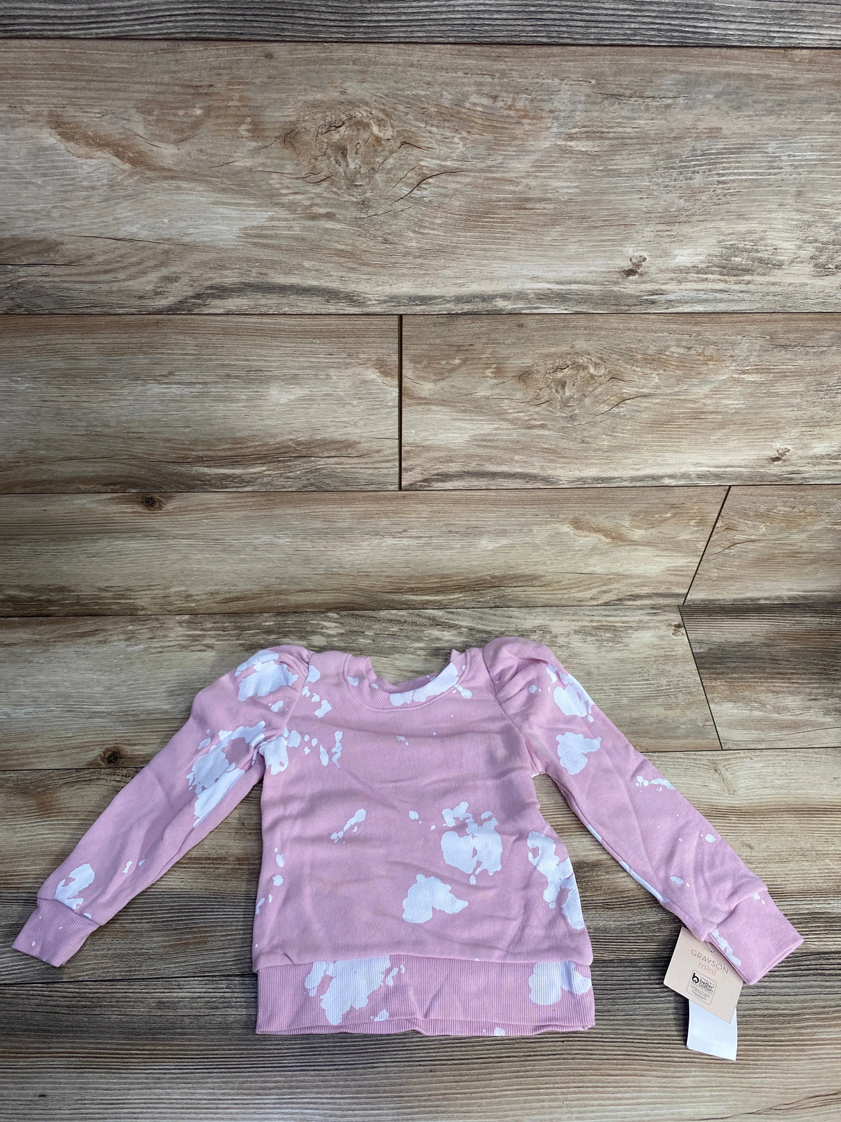 NEW Grayson Mini Puff Sleeve Sweatshirt Pink sz 3T