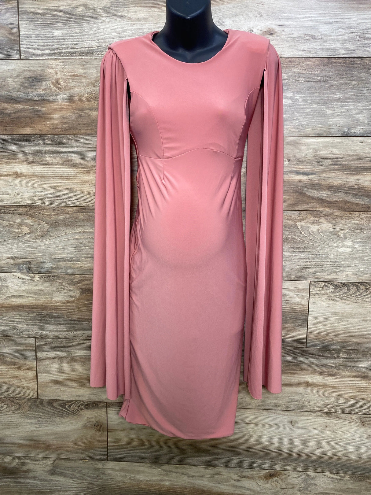 Club L London Dress w/Cape Sleeves Pink sz Small - Me n Mommy To Be
