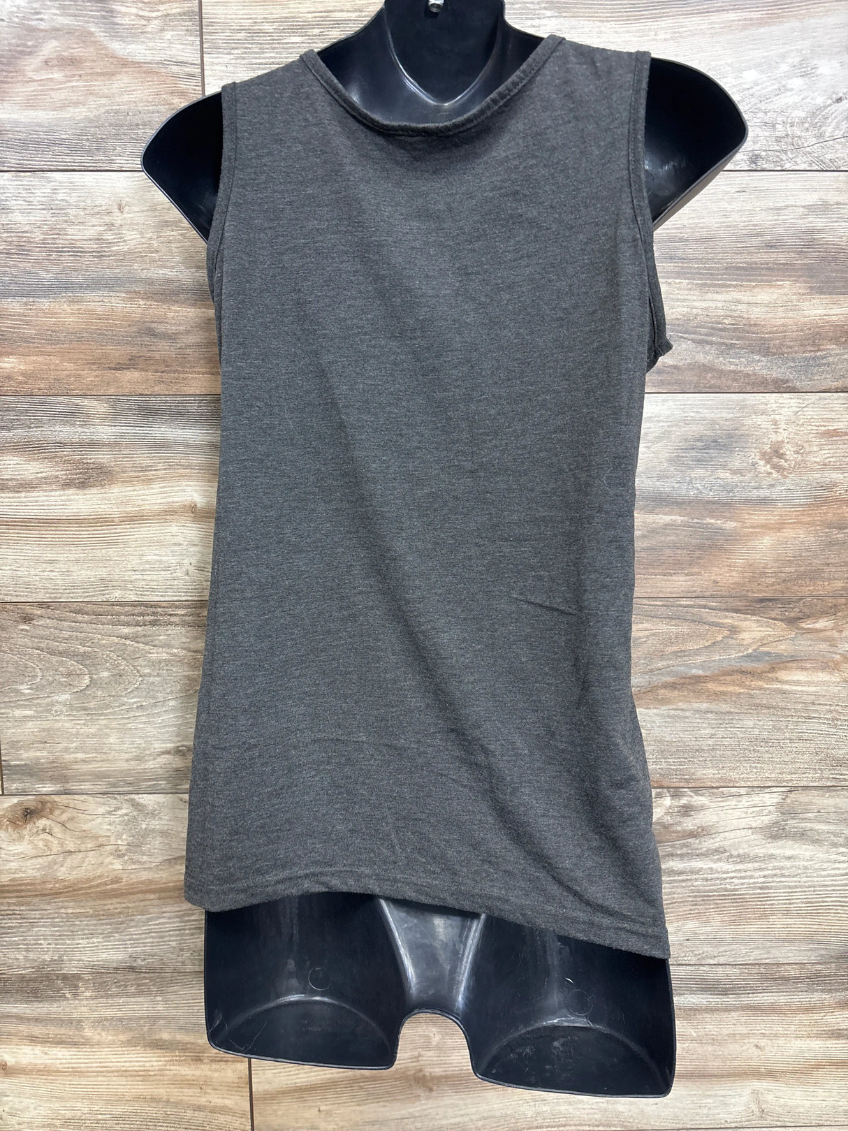 'You're Kicking Me Smalls' Maternity Tank Top Grey sz Medium