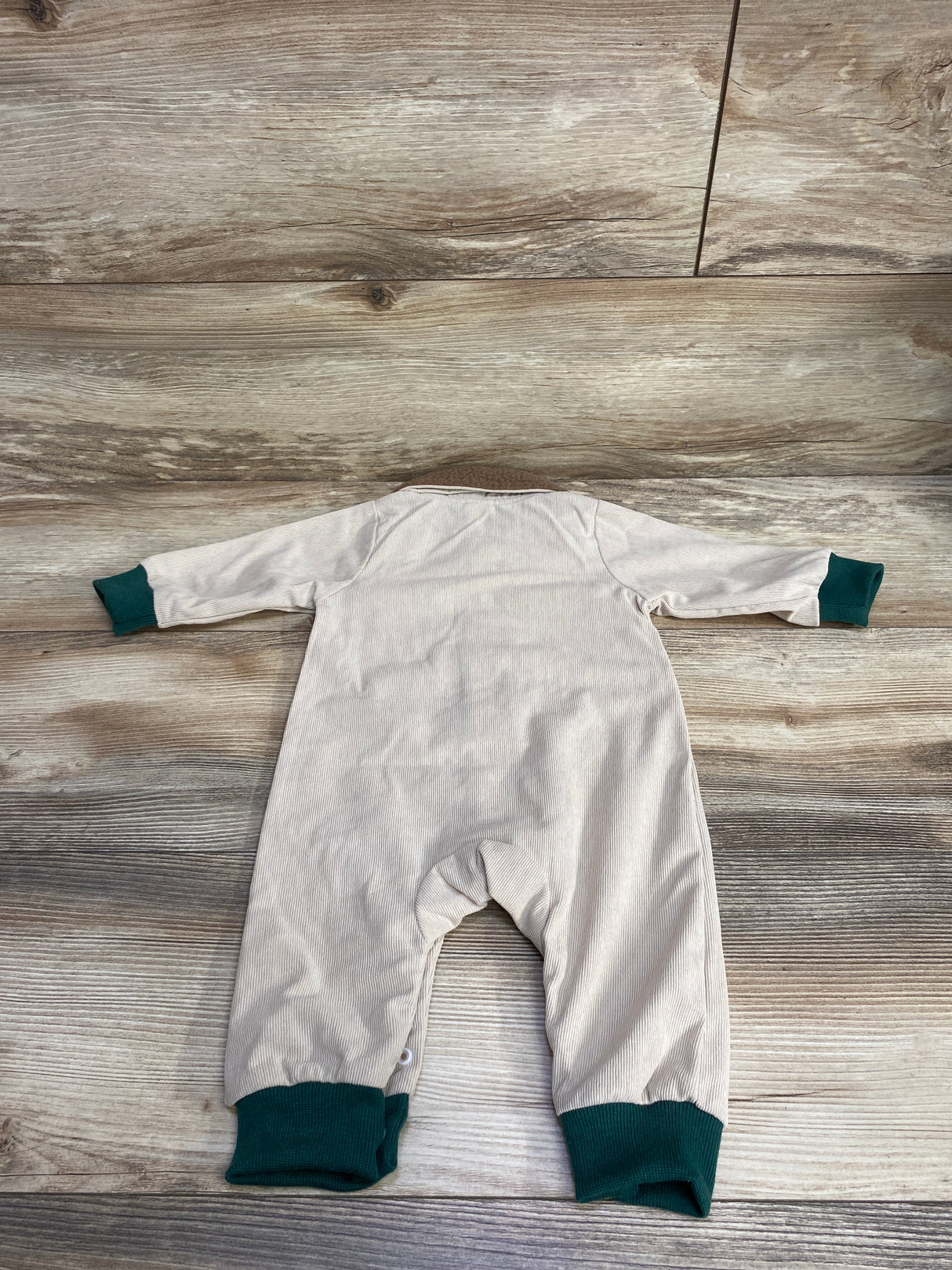 Shein Colllar Cord Coverall Cream sz 3-6m