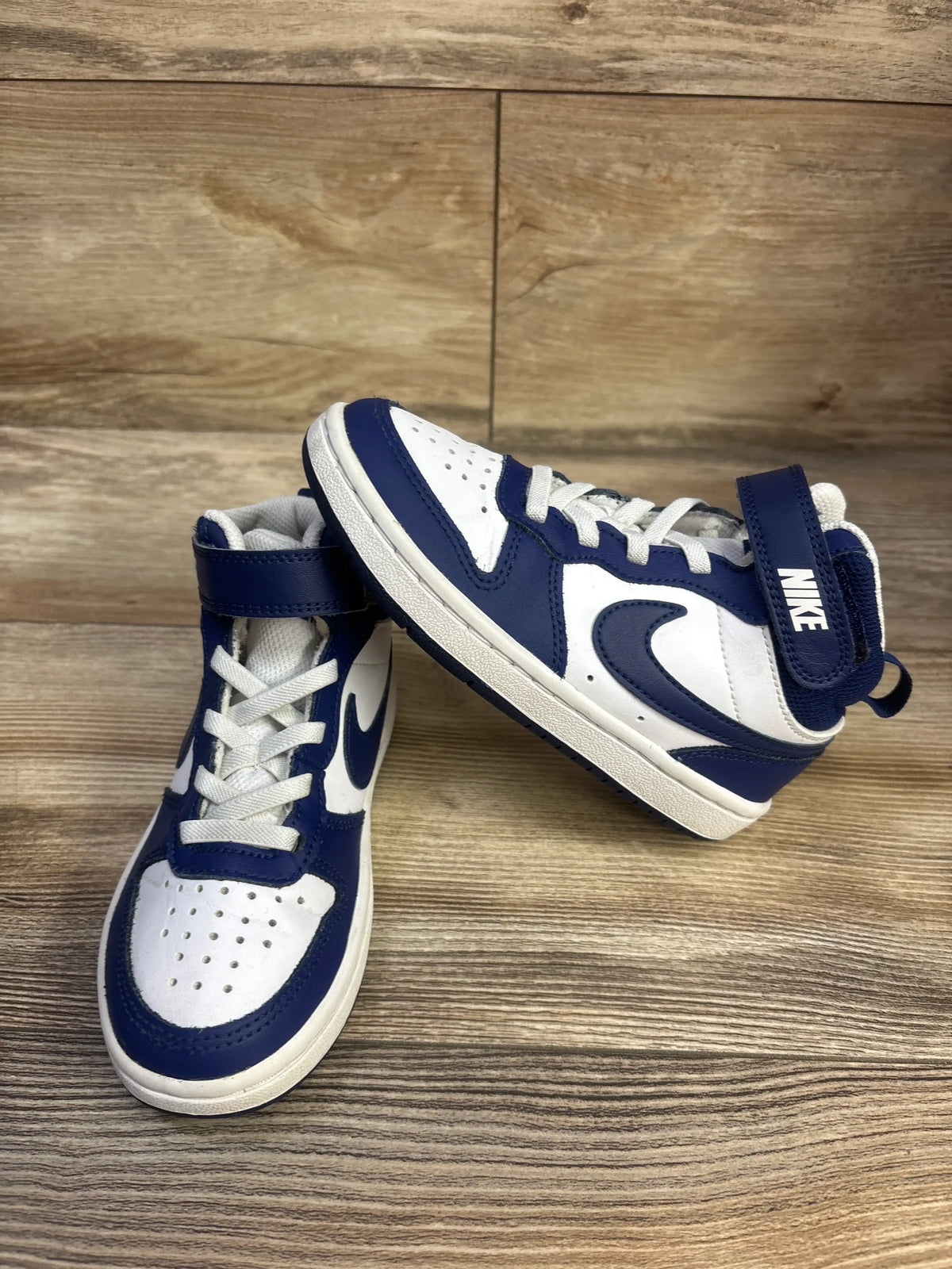 Nike Court Borough Mid 2 TD 'White Blue Signal' Sneakers sz 11c