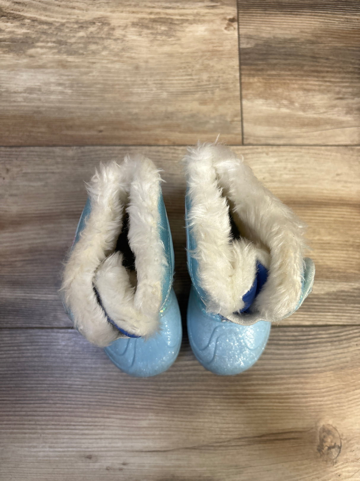 Disney Frozen Light Up Snow Boots Blue sz 7c