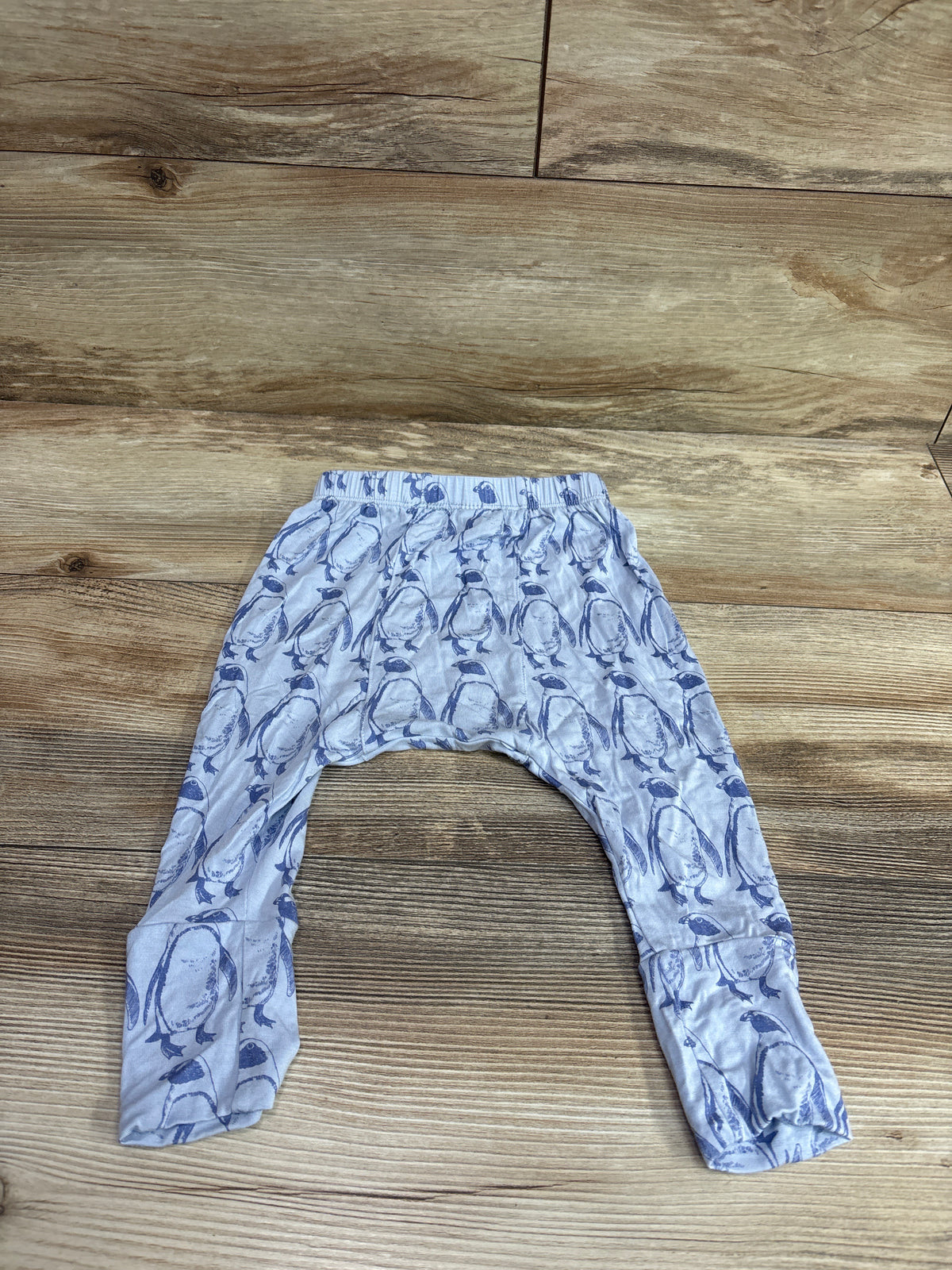Kate Quinn Bamboo Penguin Pants Blue sz 12-18m