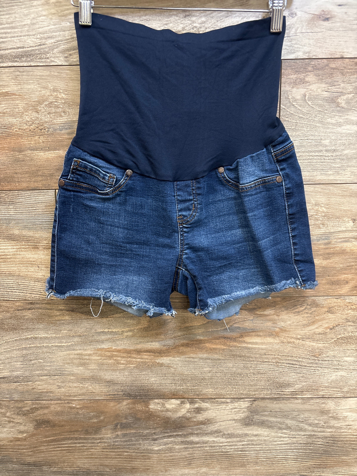 Haute Mama Maternity Jean Shorts Blue sz Small