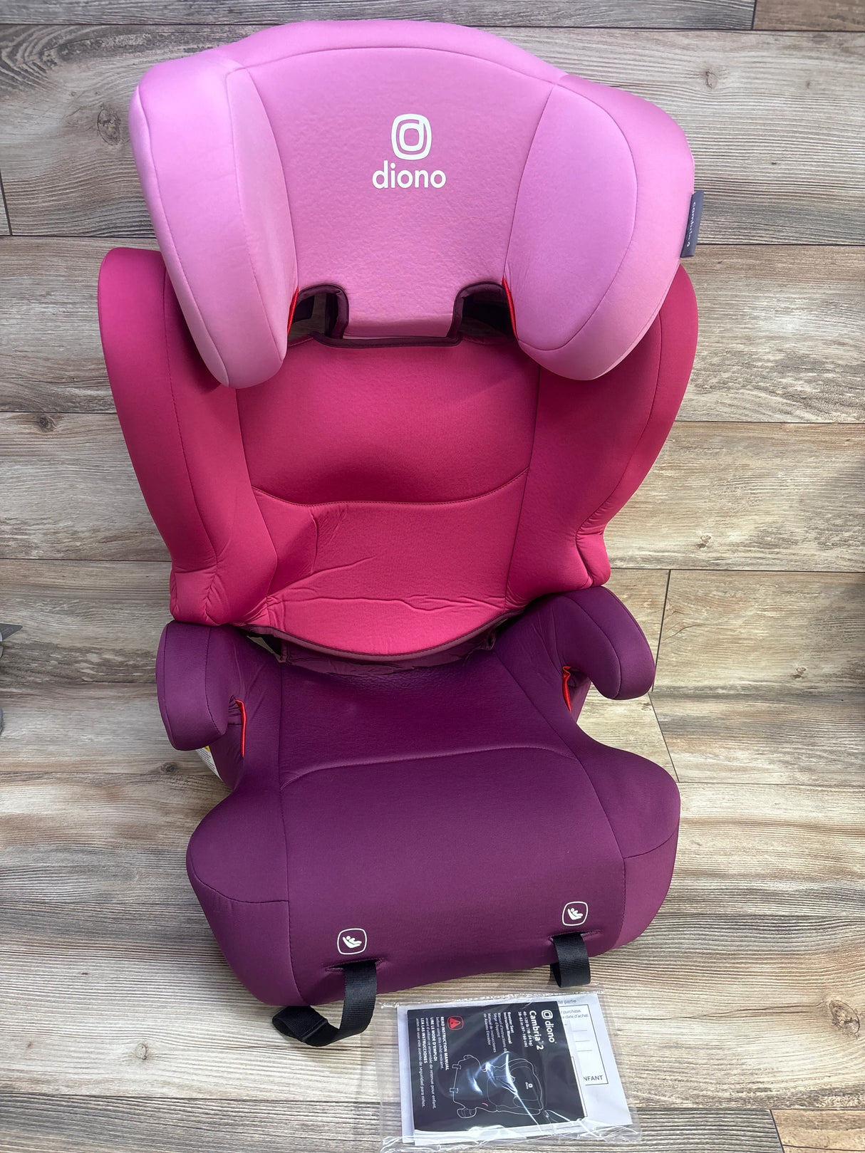 Diono Cambria 2 Booster Car Seat in Pink 40-120lbs