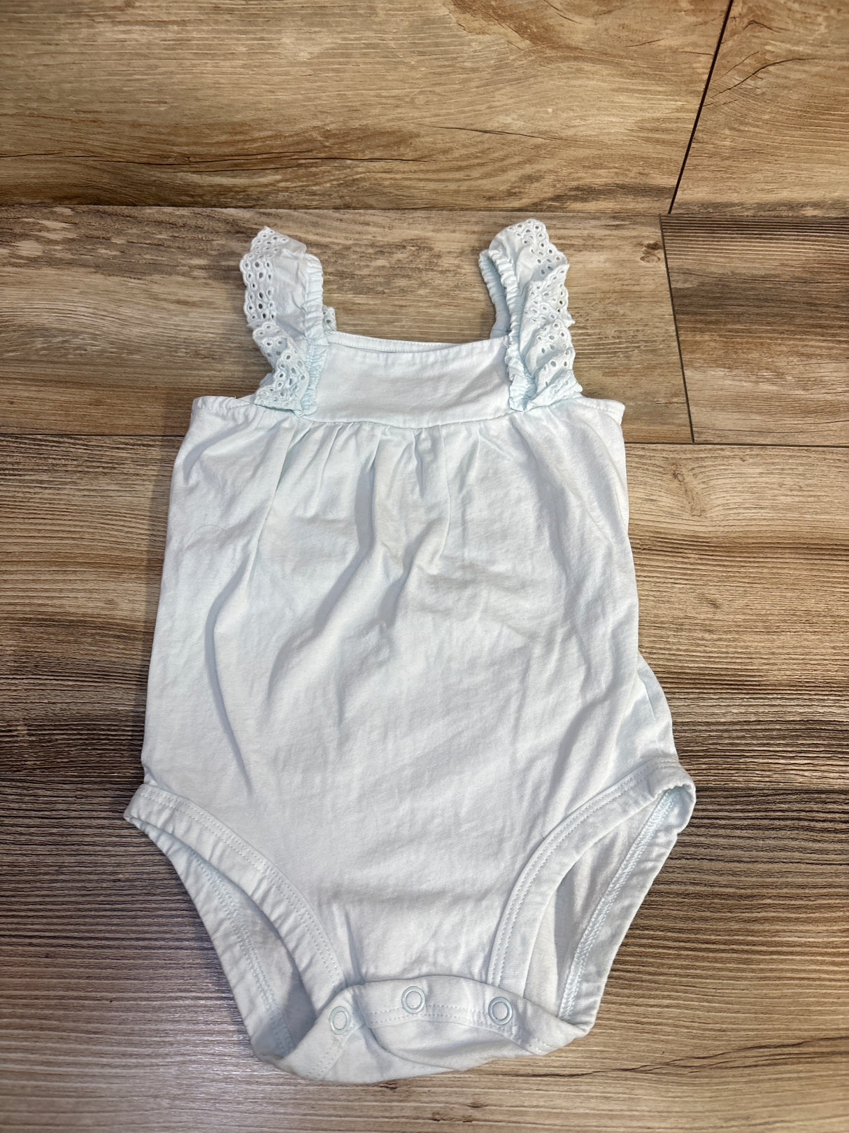 Carter's Eyelet Bodysuit Blue sz 18m