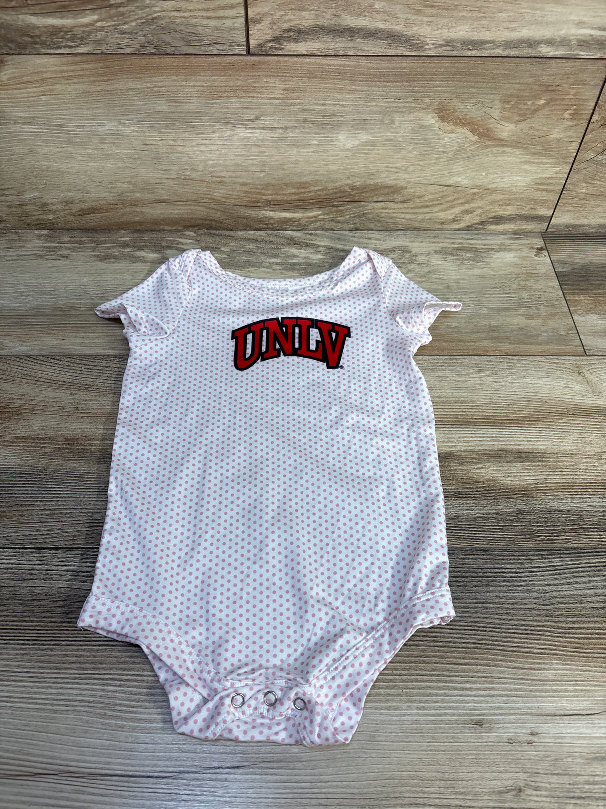 UNLV Mini Polka Dot Bodysuit White sz 9-12m
