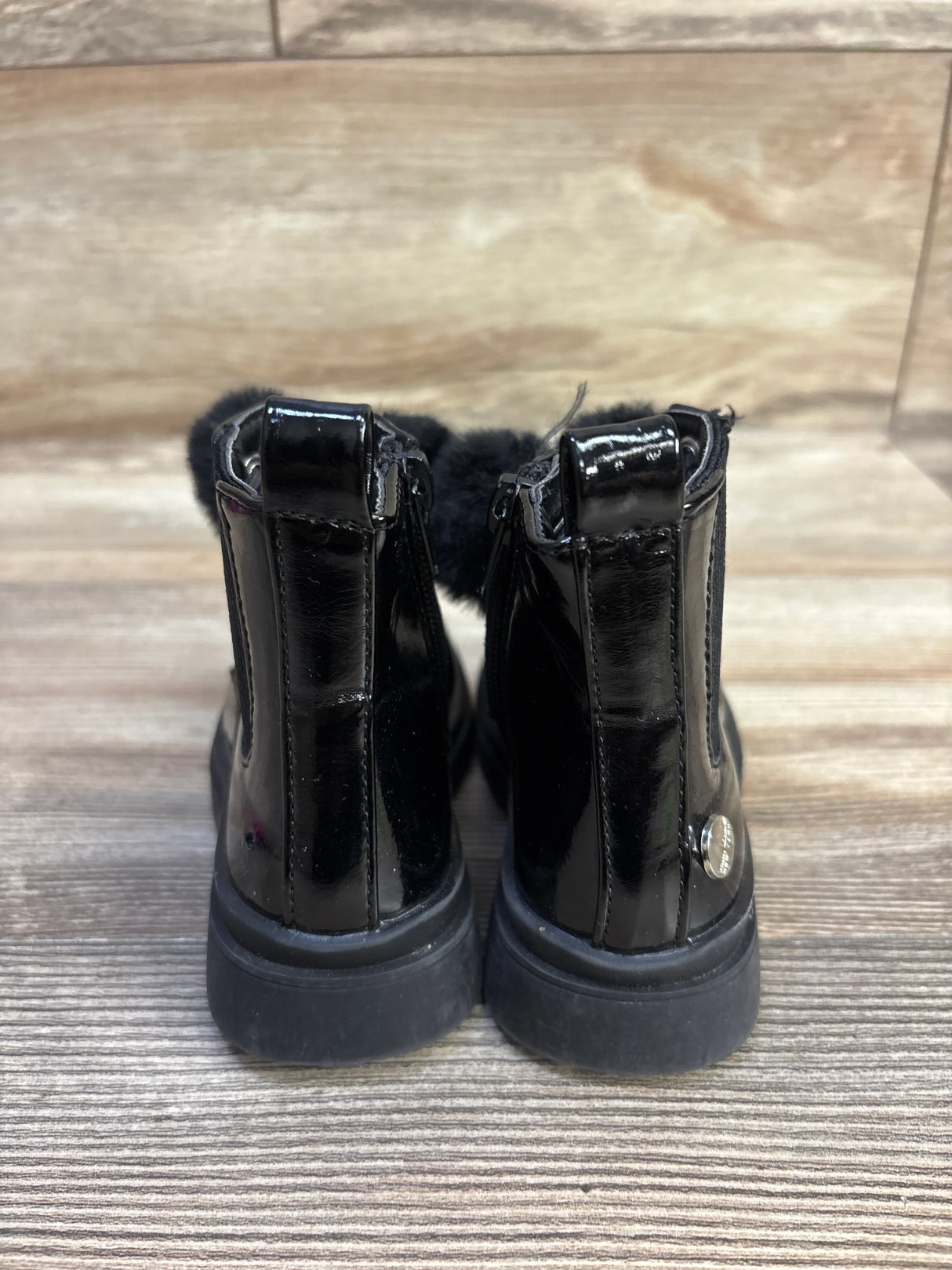 Nicole Miller Pom-Pom Zipper Boots Black sz 6c