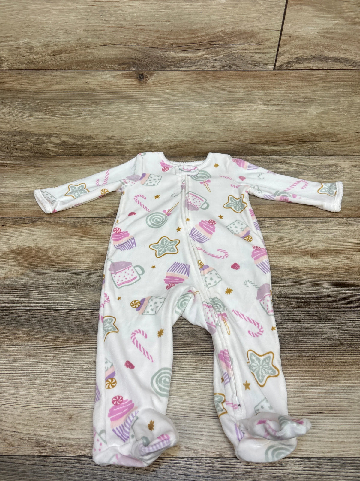 Just One You Candy Blanket Sleeper White sz 6m
