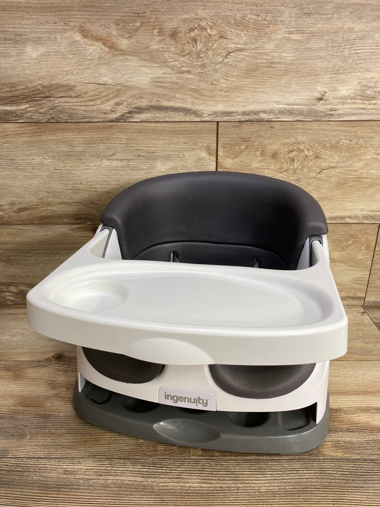 Ingenuity Baby Base 2-in-1 Booster Feeding and Floor Seat - Grey