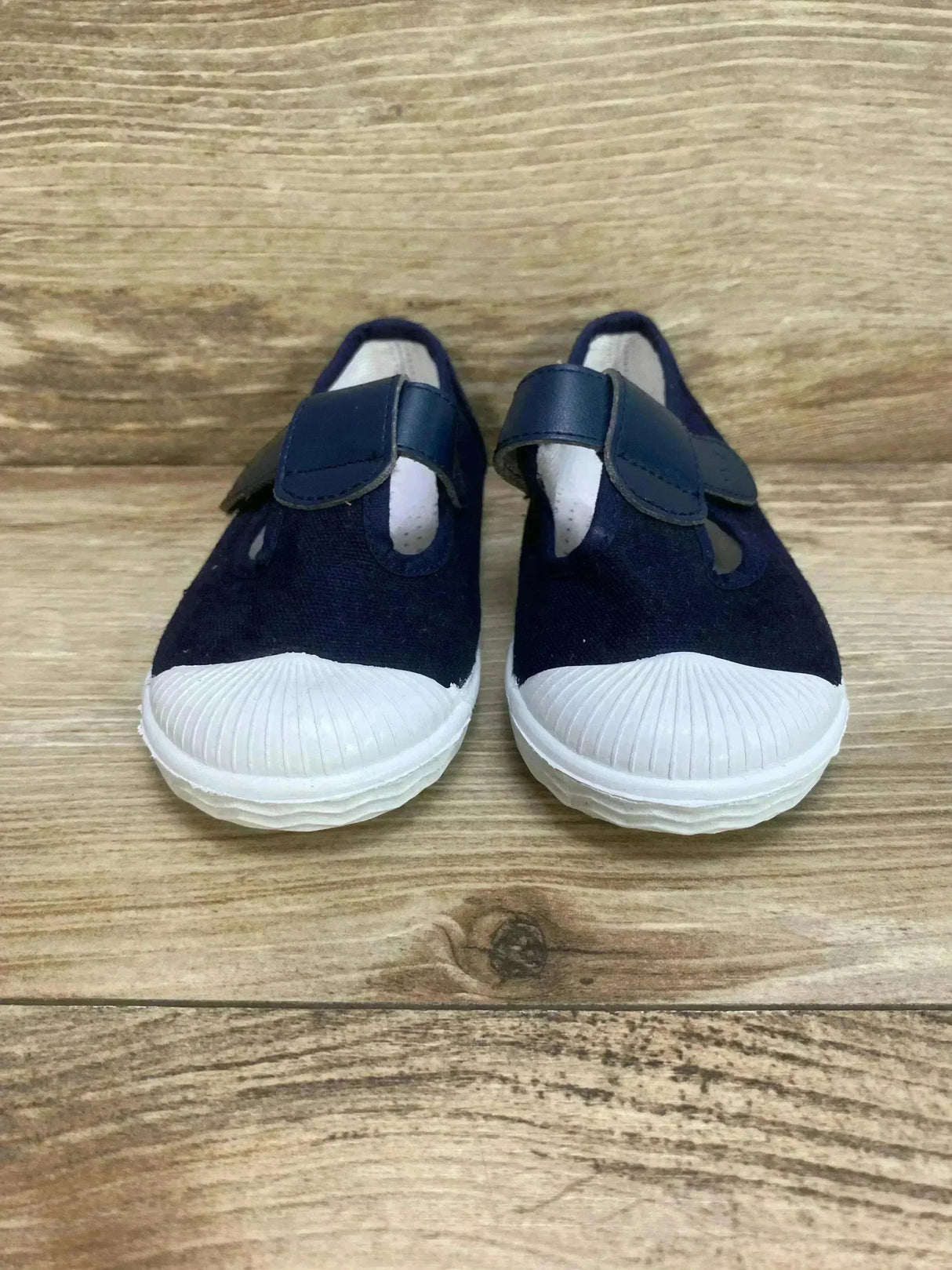 Jacadi Paris Girls Navy Blue Canvas Shoes sz 7c - Me n Mommy To Be