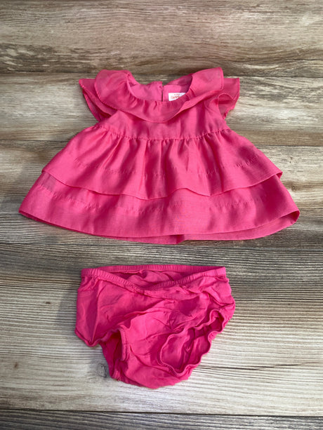 Cat & Jack Flutter Sleeve Dress & Bloomers Pink sz 0-3m - Me n Mommy To Be