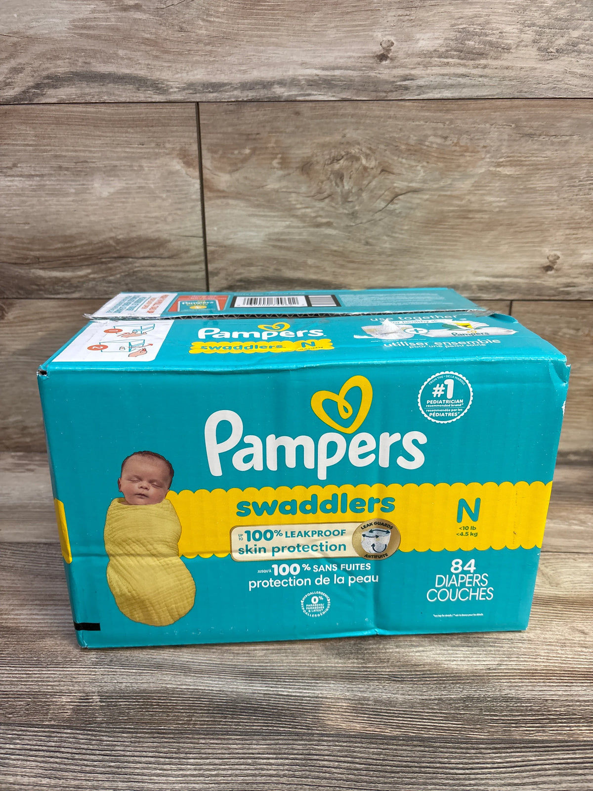 NEW Pampers Swaddlers Diapers Size Newborn 84ct.