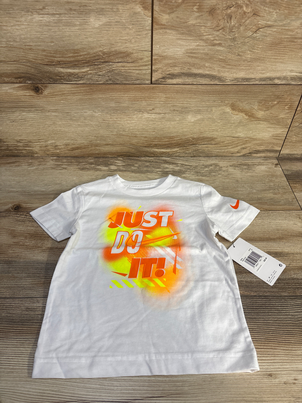NEW Nike Just Do It Shirt White sz 3T