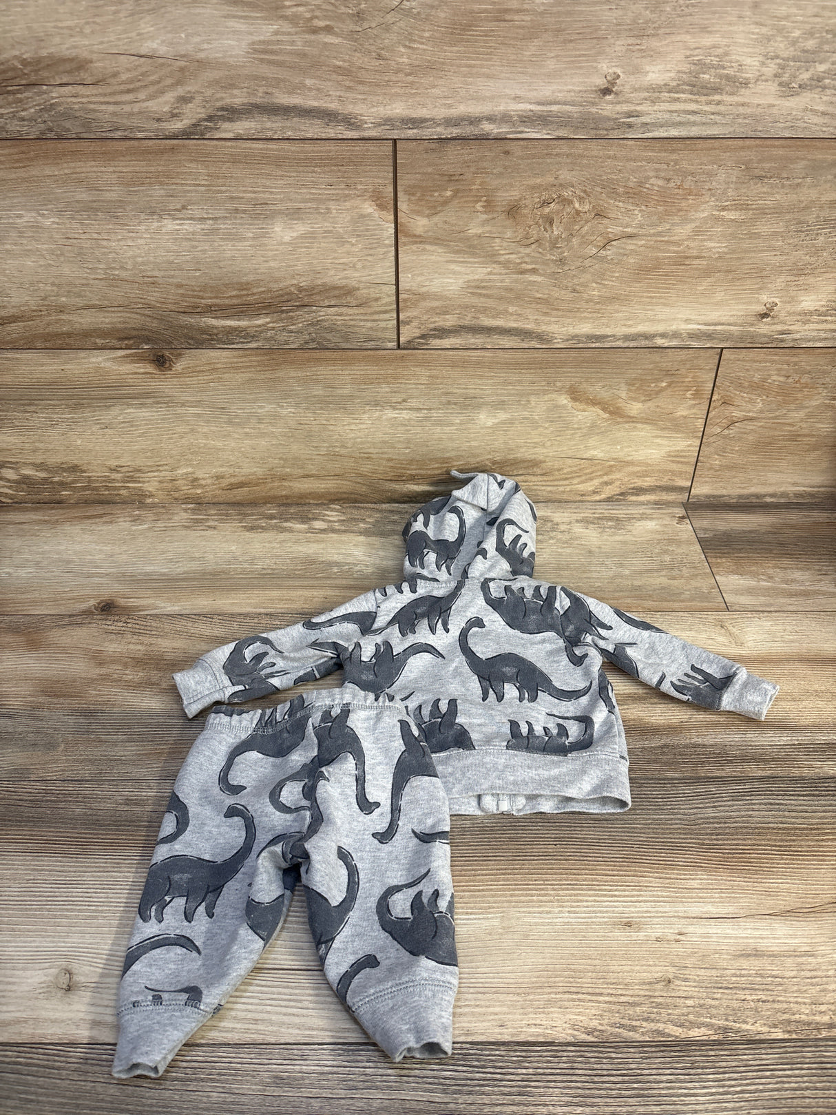 Just One You 2pc Dinosaur Zip-Up Jacket & Joggers Set Grey sz 3m