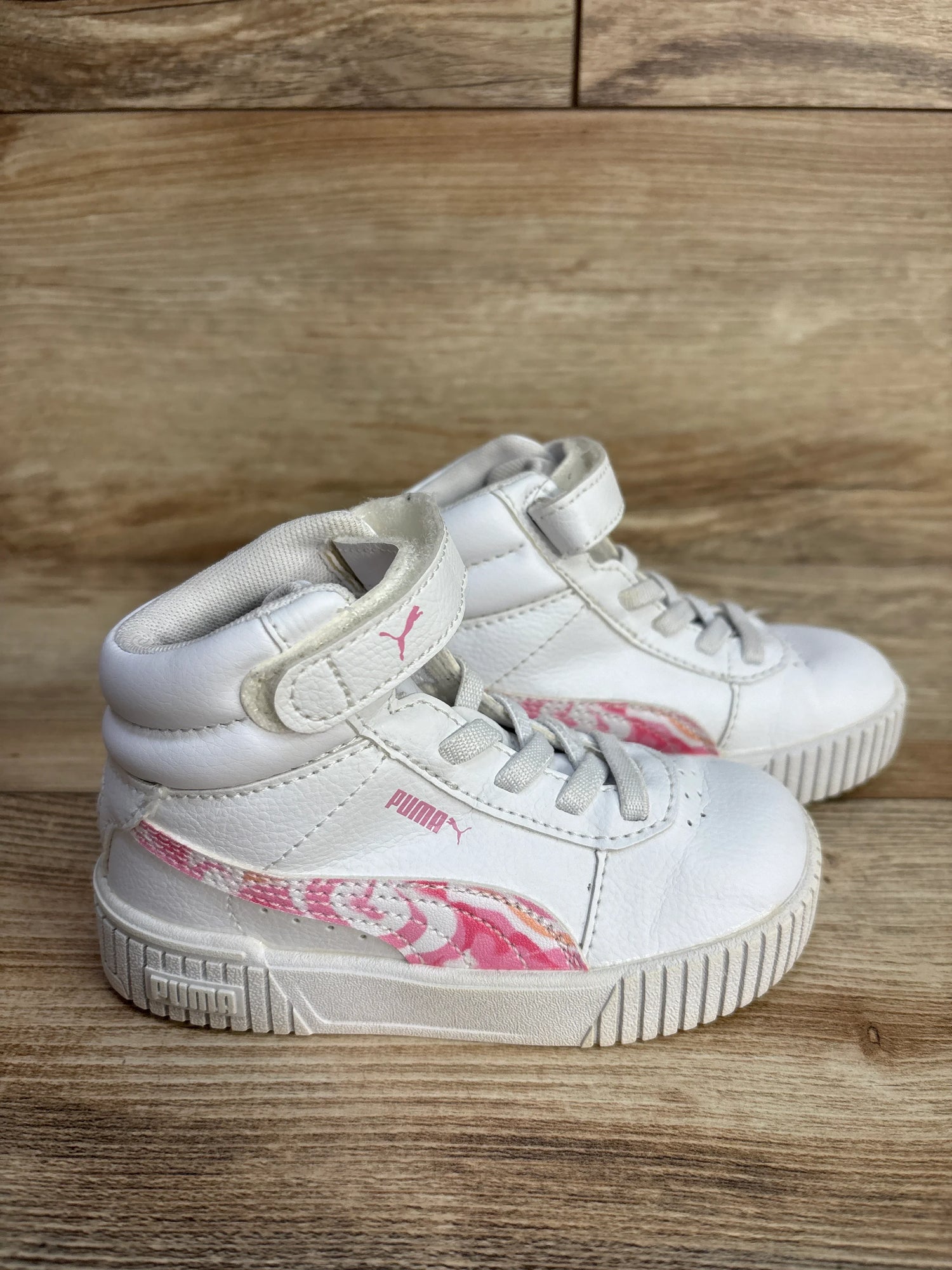 Puma Carina 2.0 High Top Sneakers White sz 7c