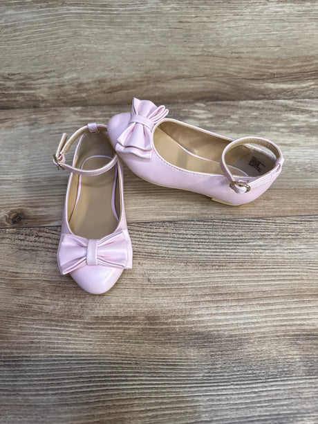 Janie & Jack Patent Bow Ballet Flat in Cotton Candy Pink sz 7c - Me n Mommy To Be